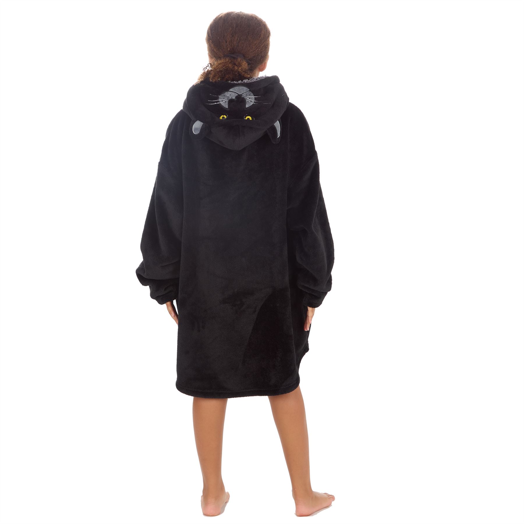 Kids Oversized Animal Fleece Hoodie Boys Girls 3D Hooded Snuggle Jumper - Picture 10 of 16