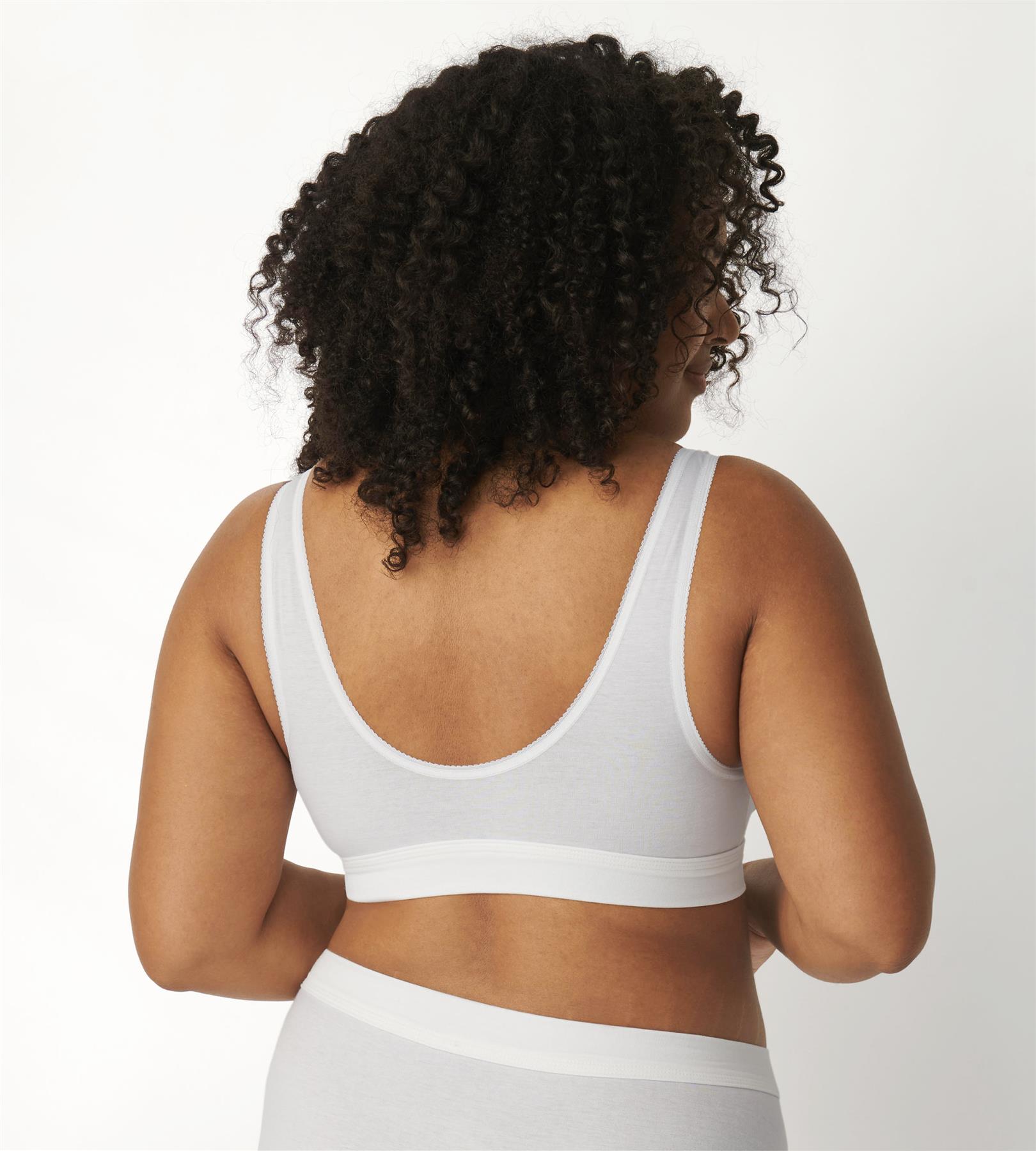Sloggi Double Comfort Bra Wireless Cotton Rich Non Wired Pullover Sports Top - Picture 14 of 15