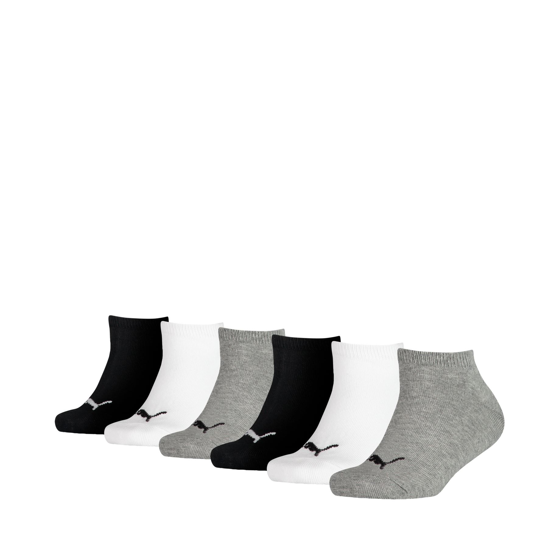 PUMA Sneaker Sport Socks Kids Cotton Ankle Trainer Liner Sports Sock 6 PAIRS - Picture 3 of 4