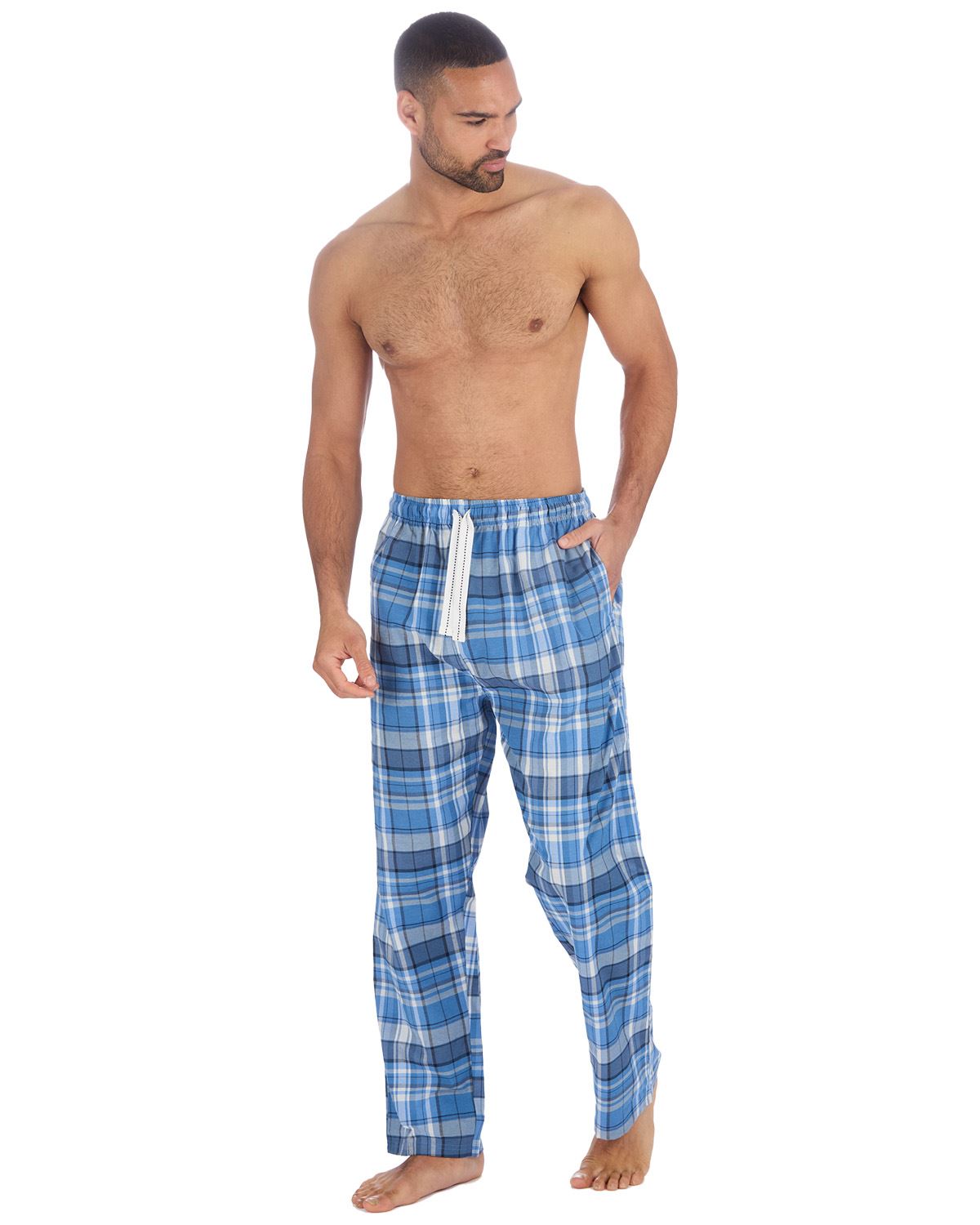 Woven Lounge Pants Mens Lightweight Woven Pyjama Bottoms PJs Nightwear - Picture 17 of 39