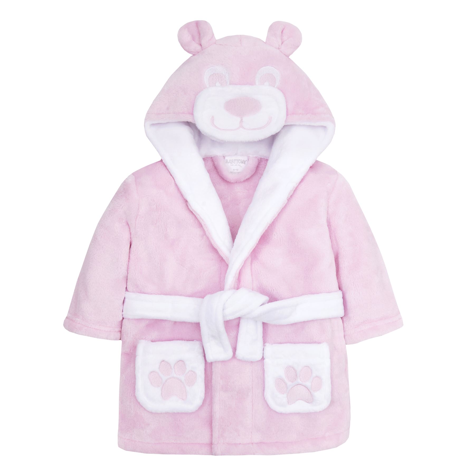 Baby Toddlers Bathrobe Infant Kid Soft Coral Fleece Hooded Dressing Gown - Picture 74 of 103