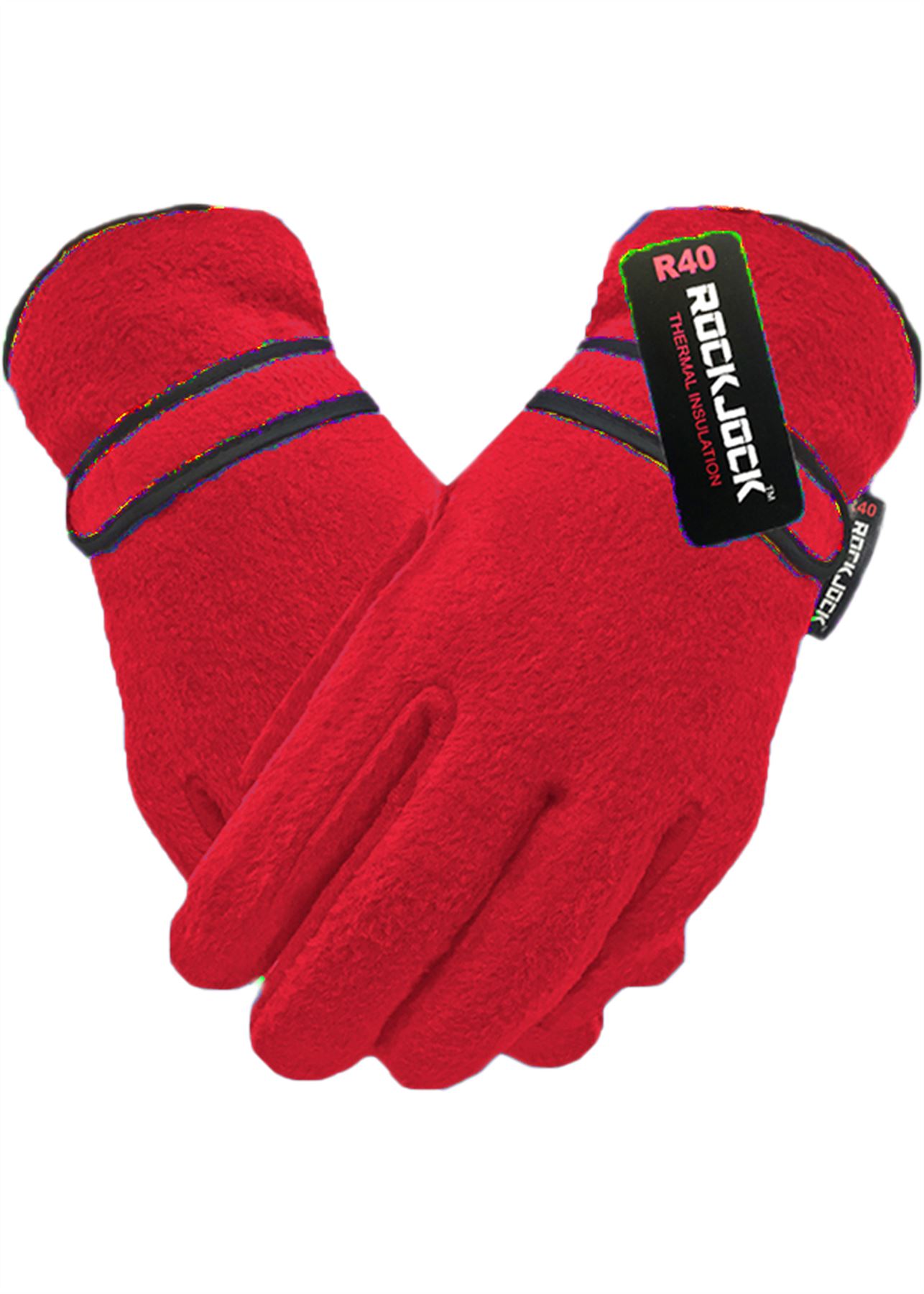 Rock Jock Kids Boys Girls Fleece R40 Fully Thermal Insulated Winter Gloves - Picture 7 of 7