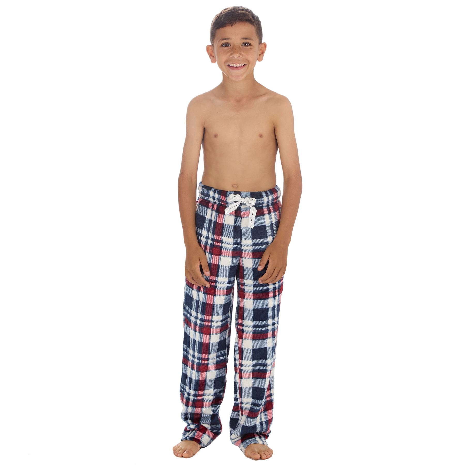 Boys Fleece Lounge Pants Kids Soft Handle Loose Leg Pyjama Bottoms PJs Nightwear - Picture 7 of 18
