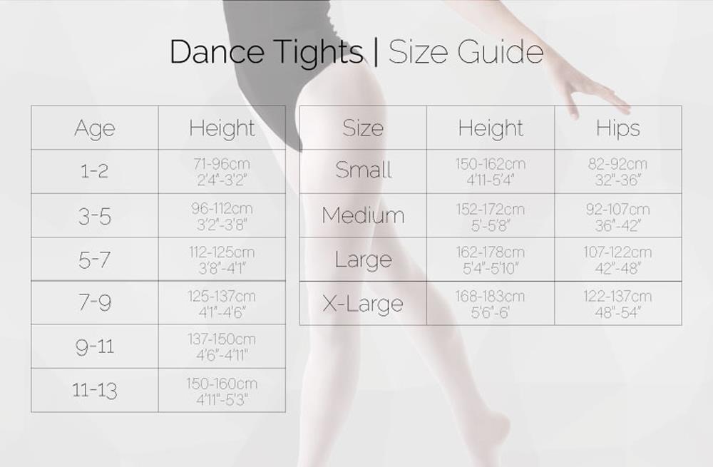 Kids Dance Tights Girls Stirrup Foot Shimmer Ballet Tights Light Toast Age 5-13 - Picture 3 of 3