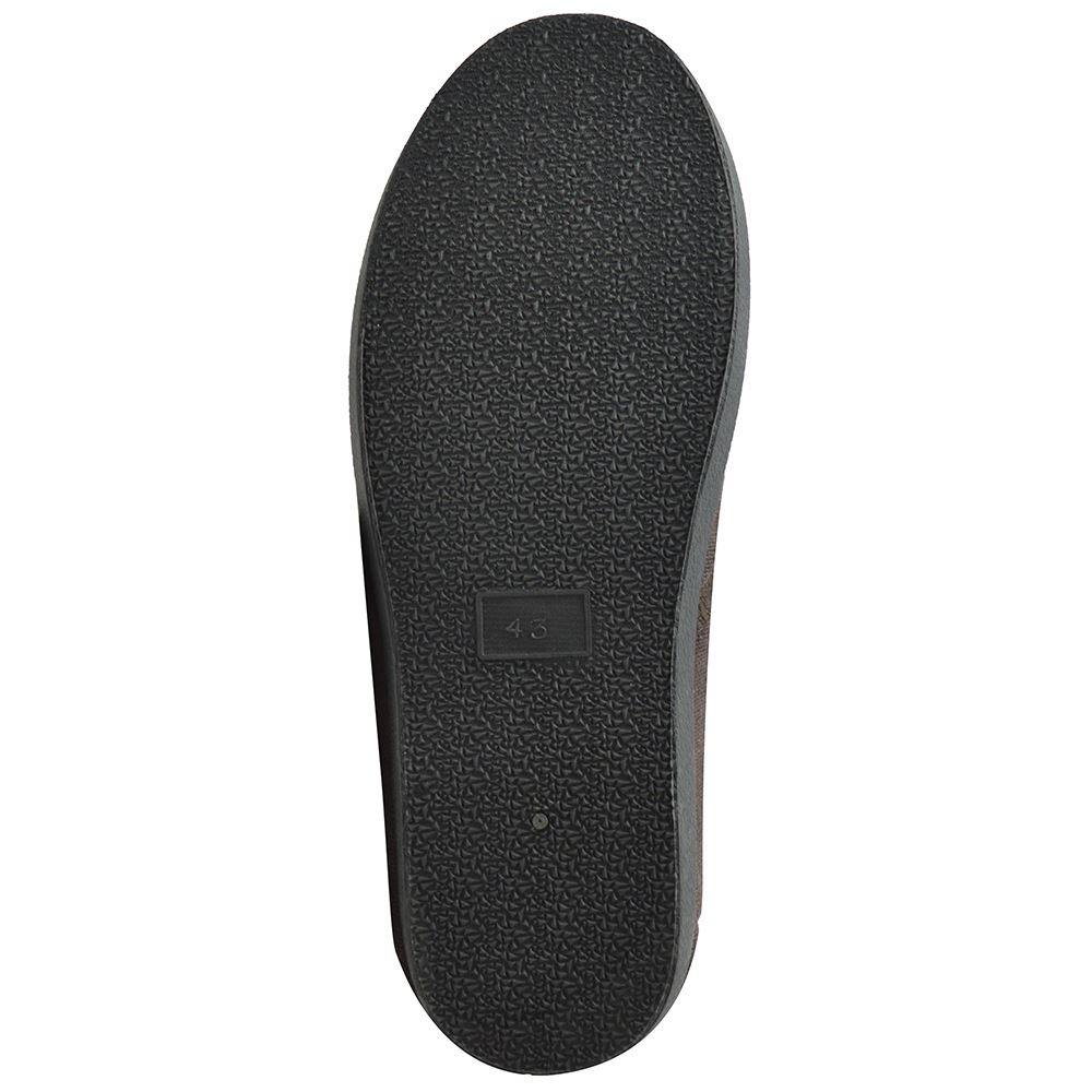 Full Closed Back Slippers Mens Loafer Style Cleated Sole House Slipper - Picture 4 of 5