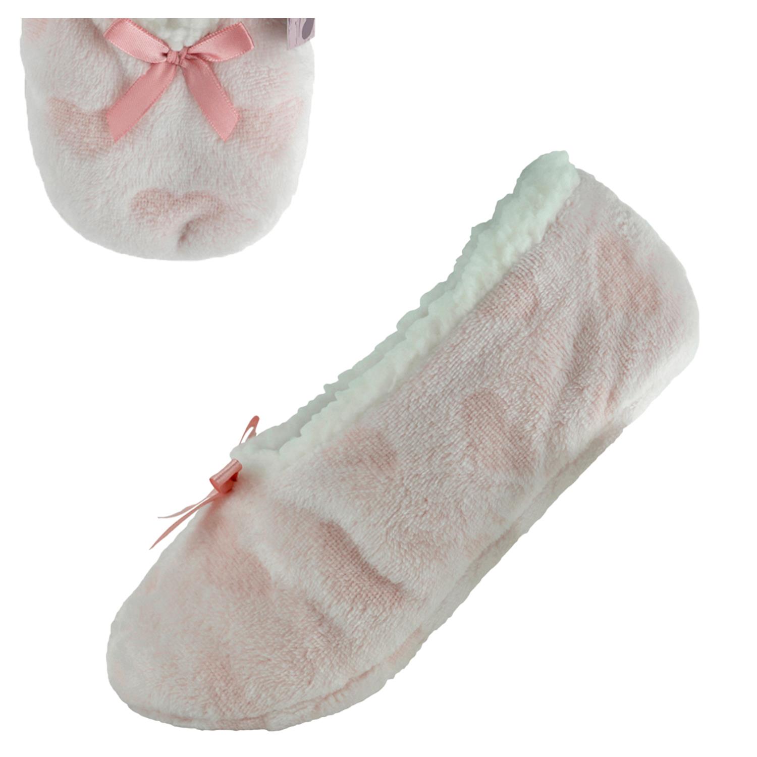 Ballerina Soft Fleece//Knitted Bed Slippers with Grip Sherpa Lined//Unlined