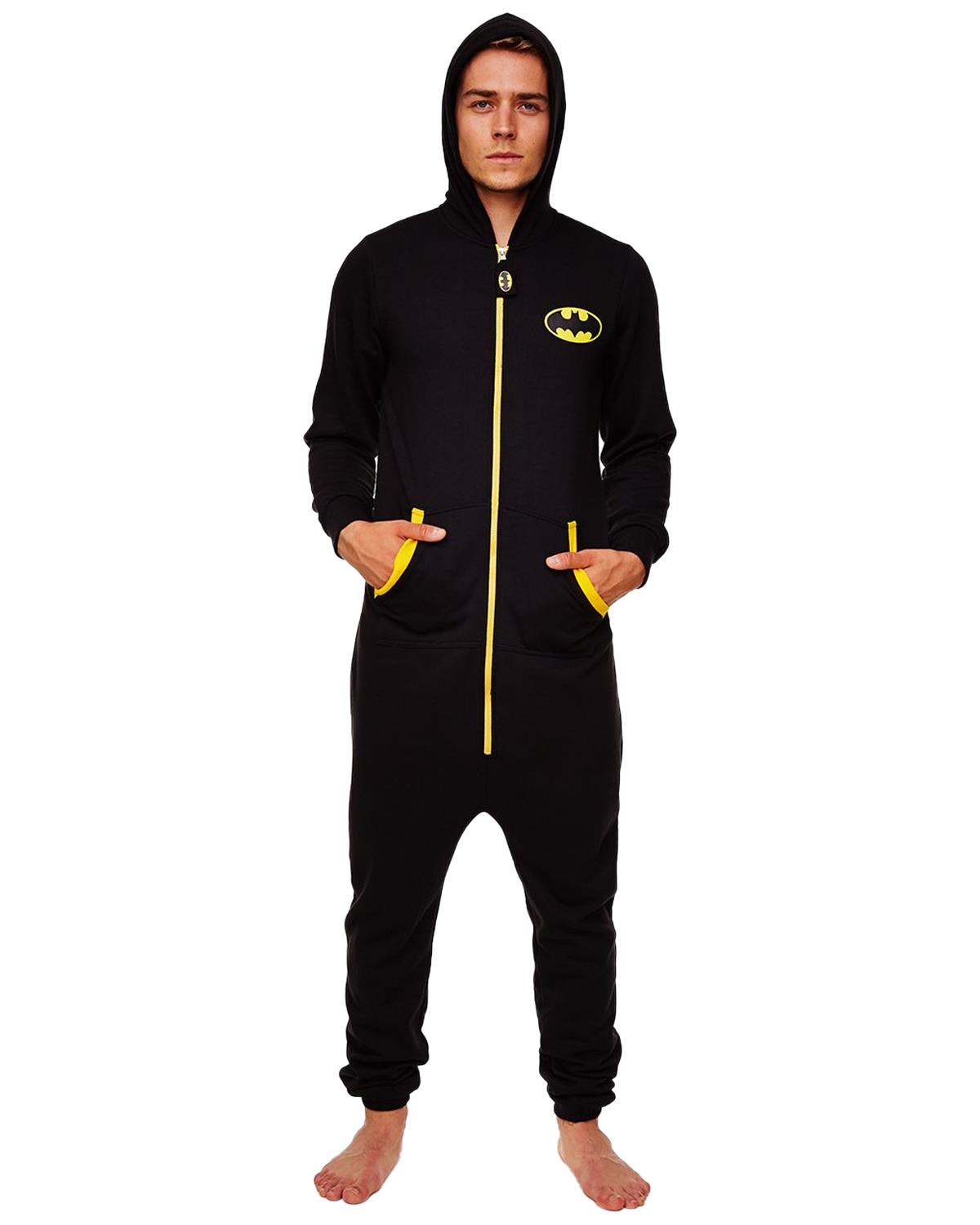 Mens Deadpool/Superman/Batman/Darth Vader Hooded Jumpsuit Zip All In One 1Onesie Mens Deadpool/Superman/Batman/Darth Vader Hooded Jumpsuit Zip All In One 1Onesie