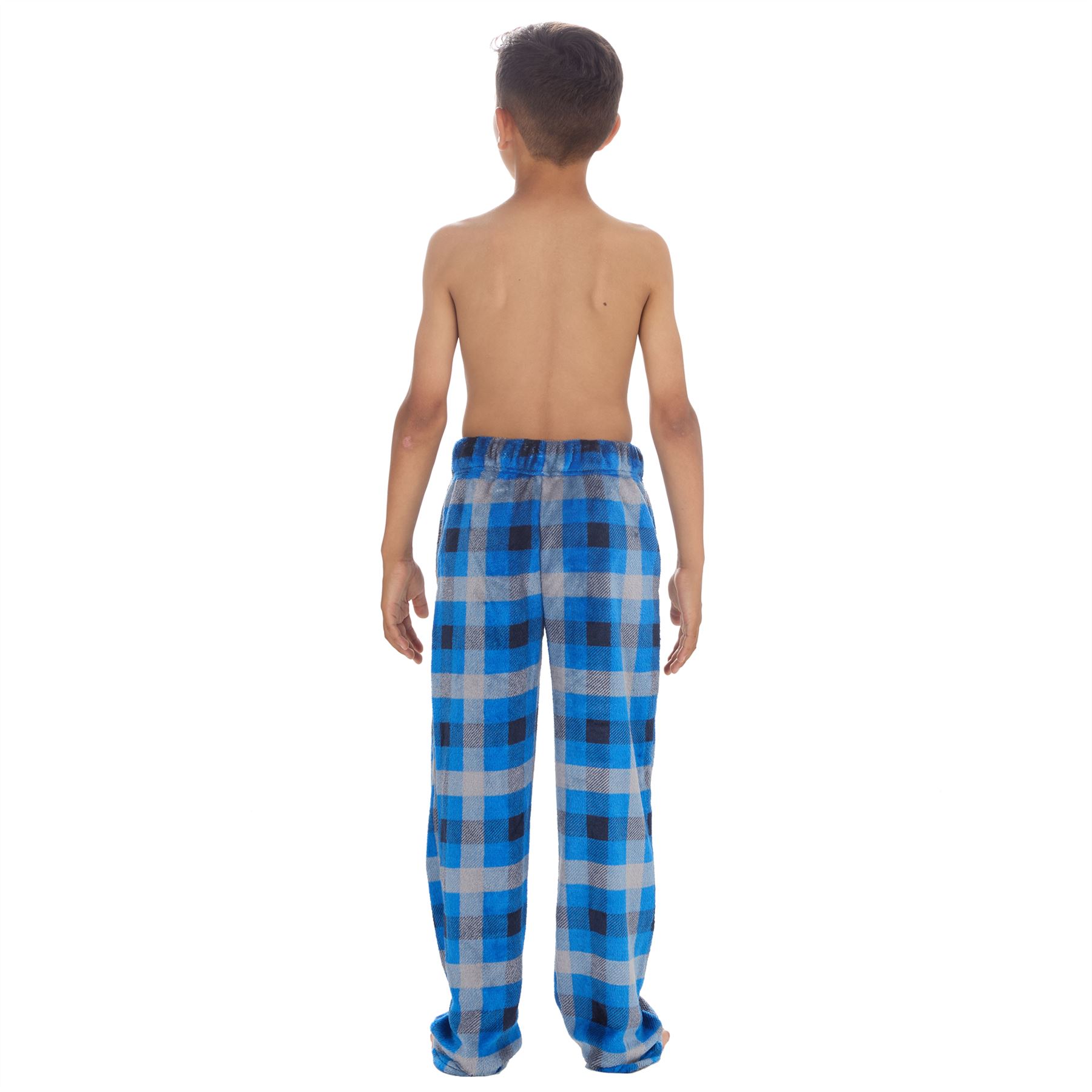 Boys Fleece Lounge Pants Kids Soft Handle Loose Leg Pyjama Bottoms PJs Nightwear - Picture 17 of 18