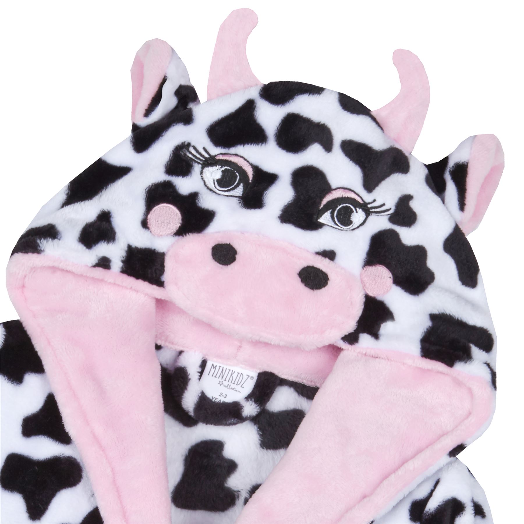 Bambine Novità Morbido Pile con Cappuccio Personaggio Divertente