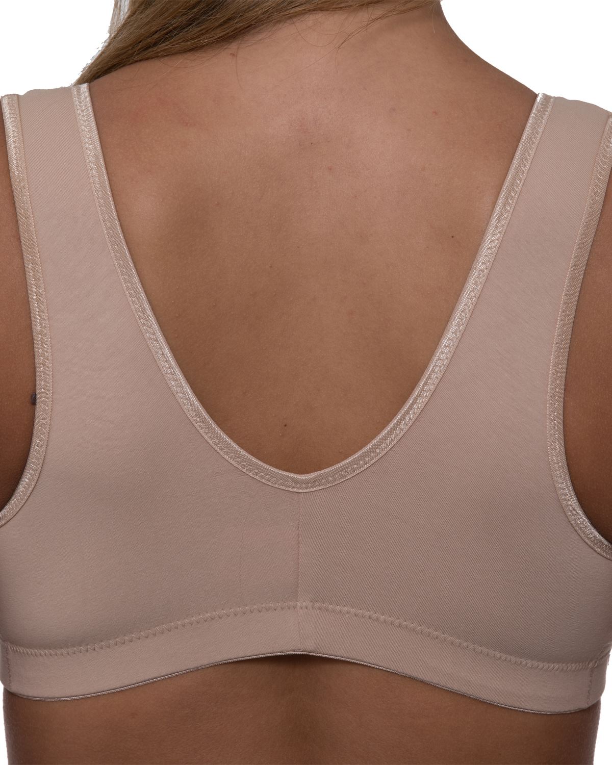 Gemm Mastektomie BH Damen BH ohne Bügel Baumwolle Frontverschluss mit Cup Taschen - Bild 3 von 10