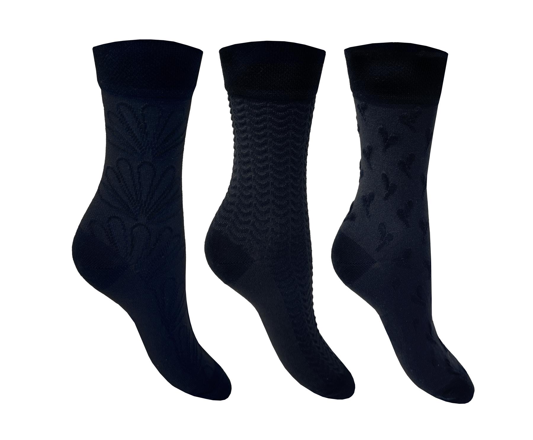 Flexitop Ladies Socks 3 Pairs U.K. Size 4-7 - Picture 23 of 28
