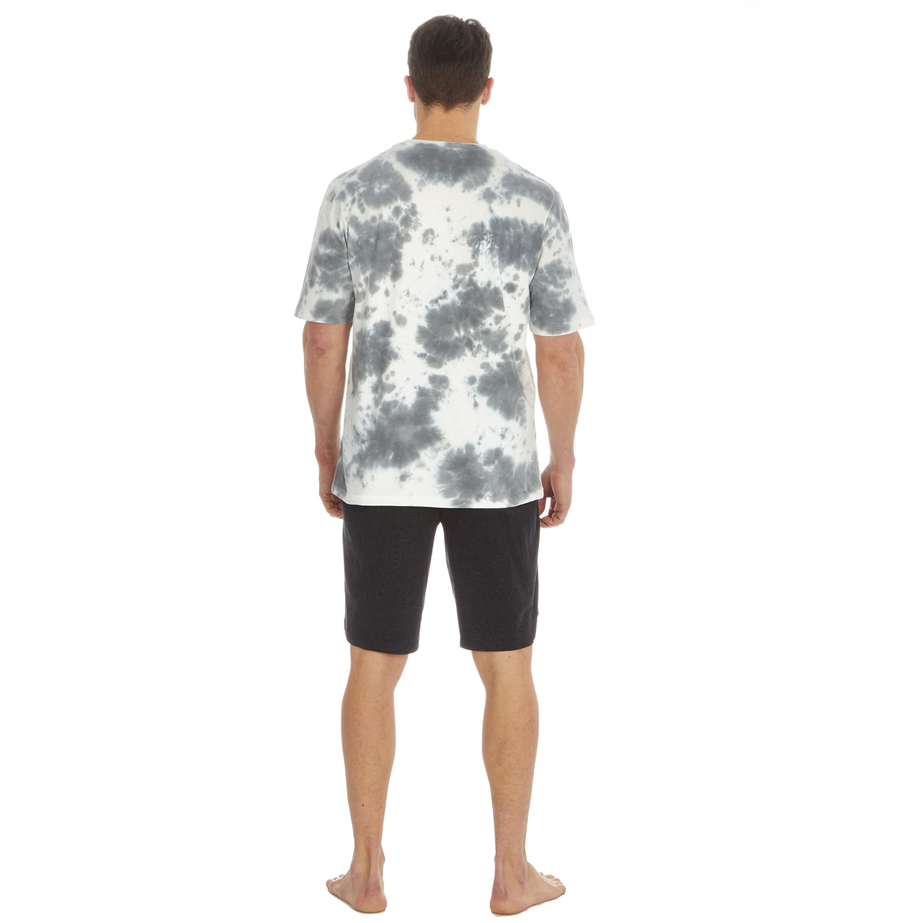 Mens Short Pyjamas Jersey Cotton Short Sleeve Pyjama Set Loose Nightwear PJs - Picture 14 of 46