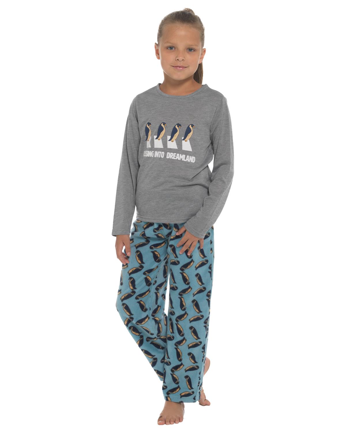 Jersey & Fleece Schlafanzug Schlummerhütte Mädchen Langarm Neuheit Tier Pyjama Set - Bild 6 von 9