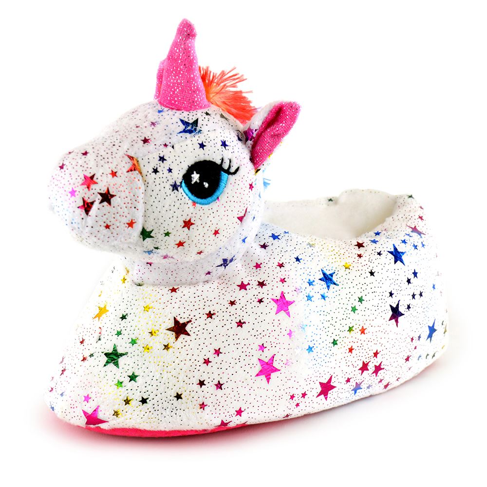 Niñas Niños 3D Suave y cómodo personaje Novedad Animal Unicornio Zapatillas - Imagen 56 de 70