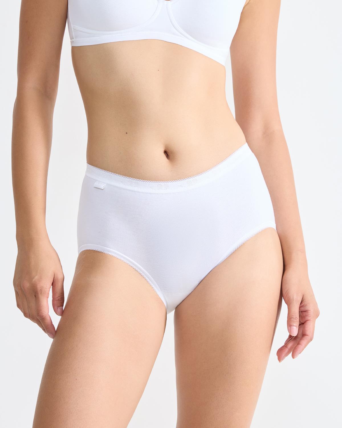 Sloggi Basic+ Midi Calzoncillo Damas Algodón Rico Bragas Ropa Interior (Paquete de 4) - Imagen 7 de 11