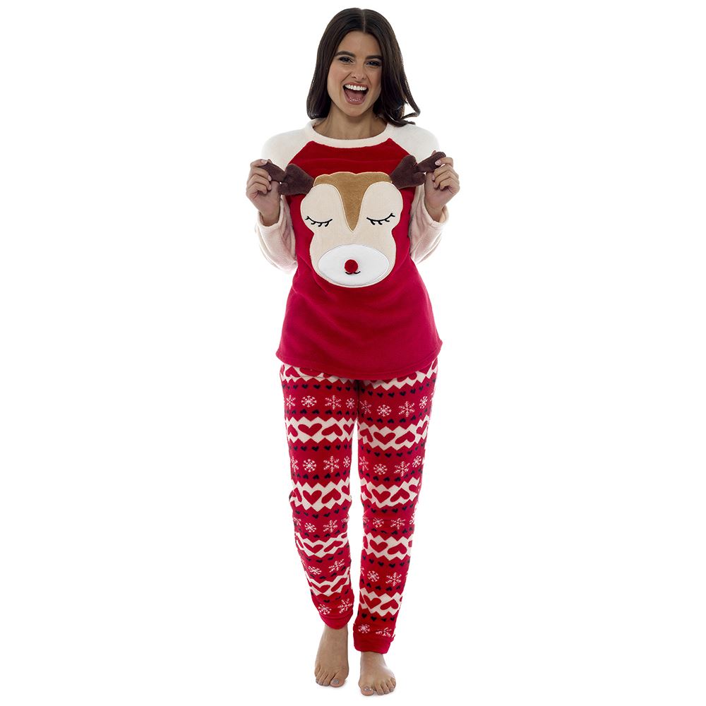 red fluffy pyjamas
