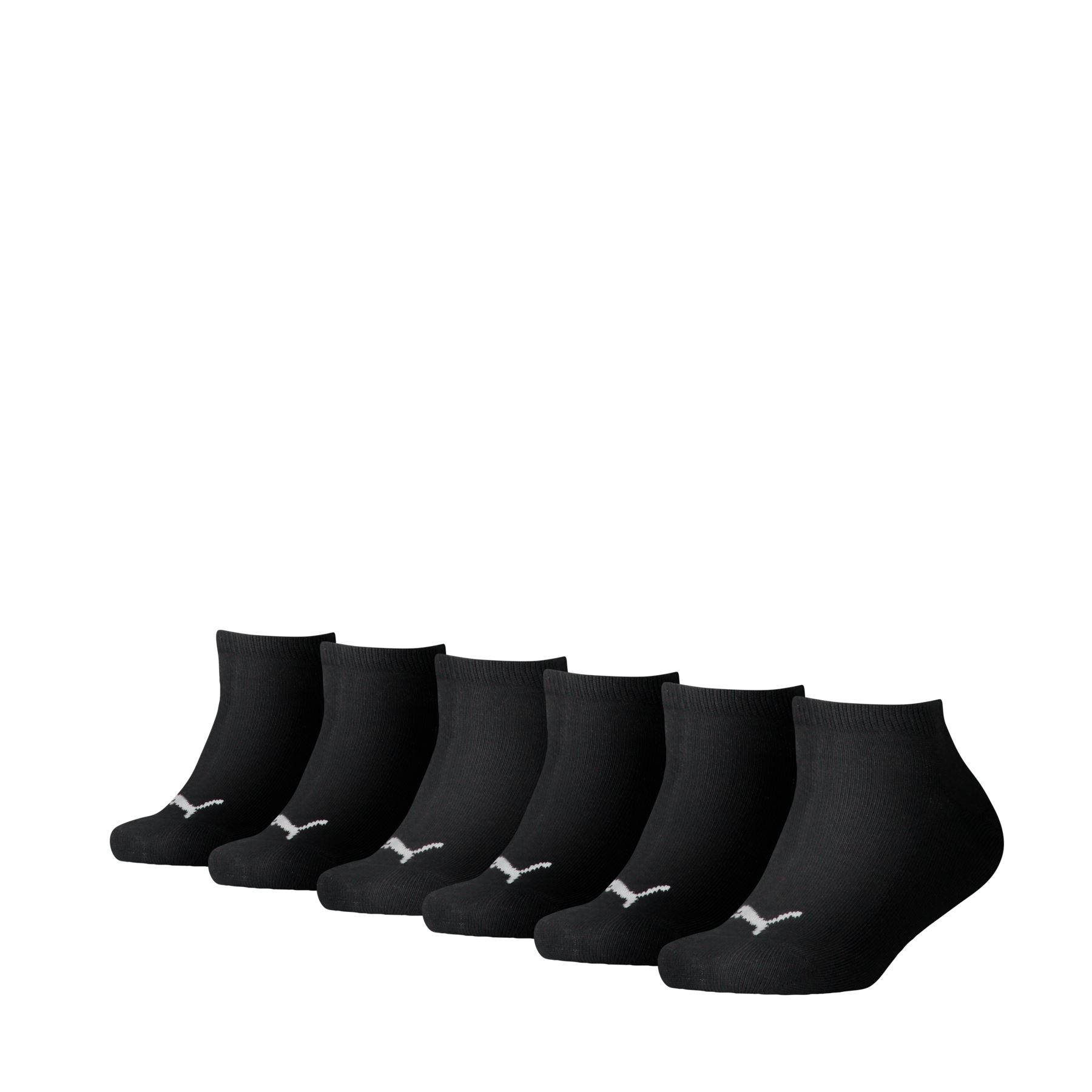 PUMA Sneaker Sport Socks Kids Cotton Ankle Trainer Liner Sports Sock 6 PAIRS - Picture 2 of 4