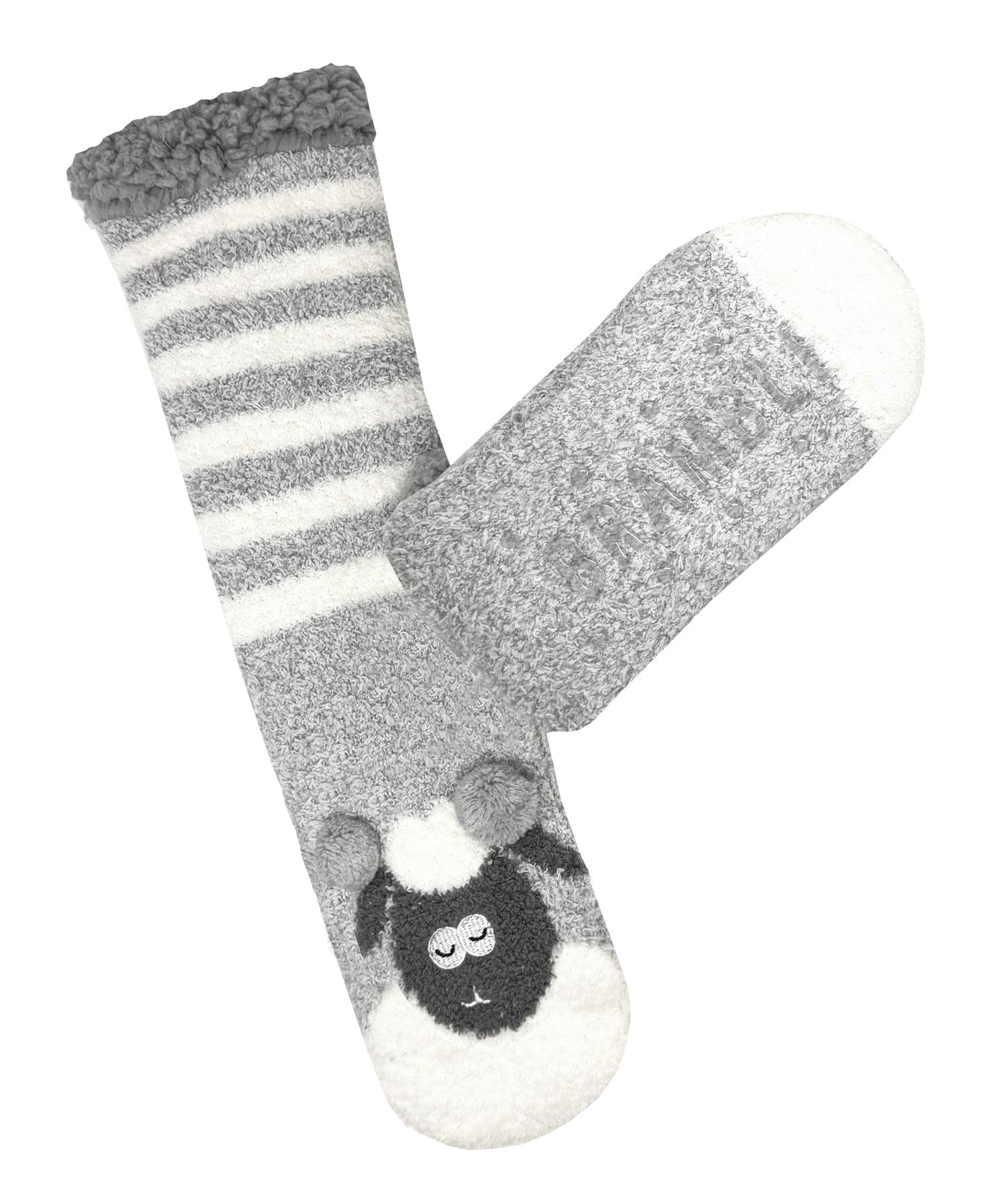 Bramble Lounge Slipper Socks Non-Slip Sherpa Lined Cosy Textured Sock - Picture 28 of 30