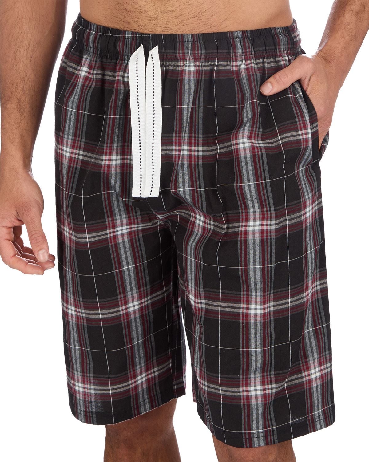 Mens Pyjama Shorts Woven Check Short Pyjamas Bottoms Pants Nightwear - Picture 24 of 35