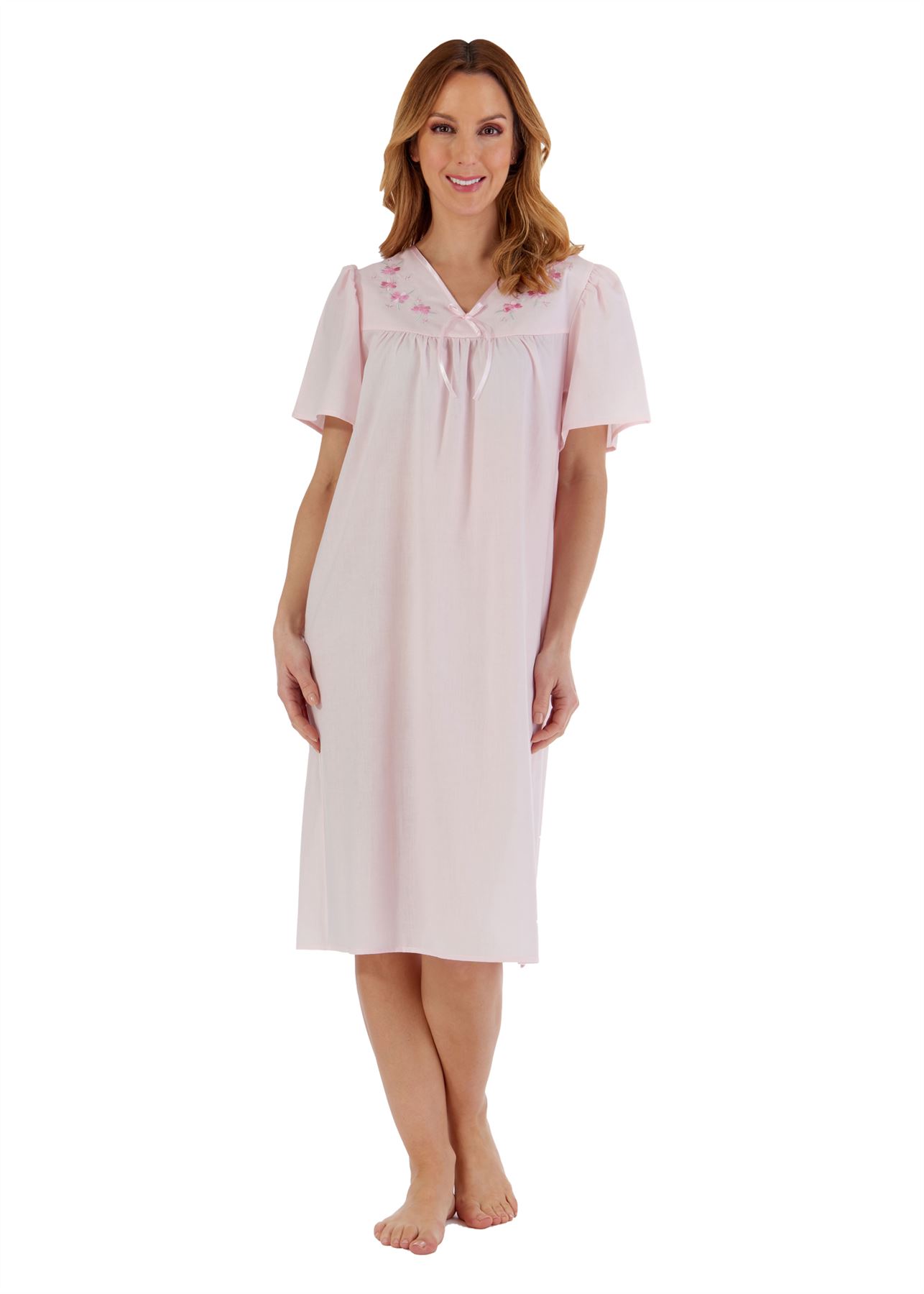 Ladies Slenderella Polycotton Open Back Hospital Nightie Nightdress UK 1022 eBay