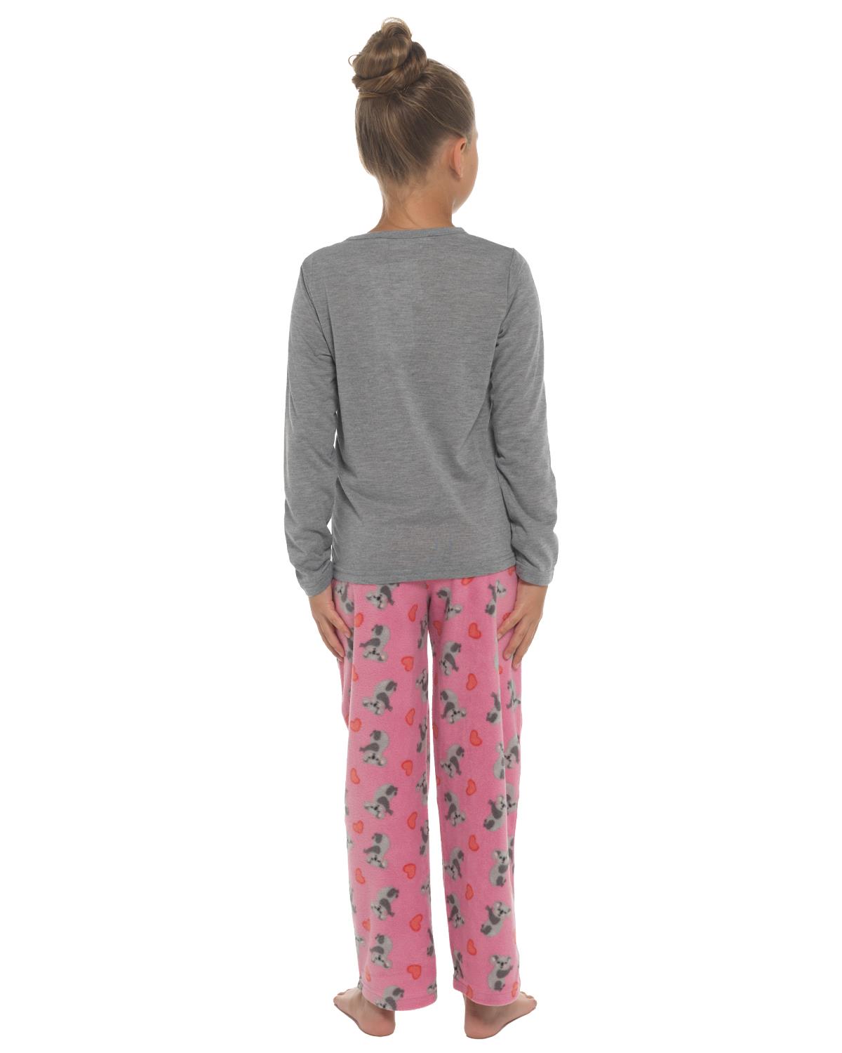 Jersey & Fleece Schlafanzug Schlummerhütte Mädchen Langarm Neuheit Tier Pyjama Set - Bild 4 von 9