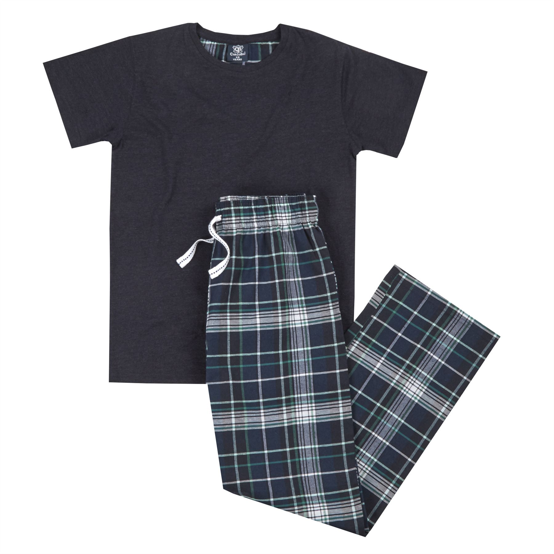 Boys Long Pyjamas Kids Jersey Summer Short Sleeved Pyjama Set Nightwear PJs - Picture 23 of 23