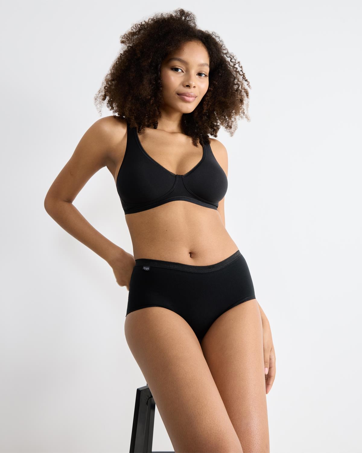 Sloggi Basic+ Midi Calzoncillo Damas Algodón Rico Bragas Ropa Interior (Paquete de 4) - Imagen 5 de 11