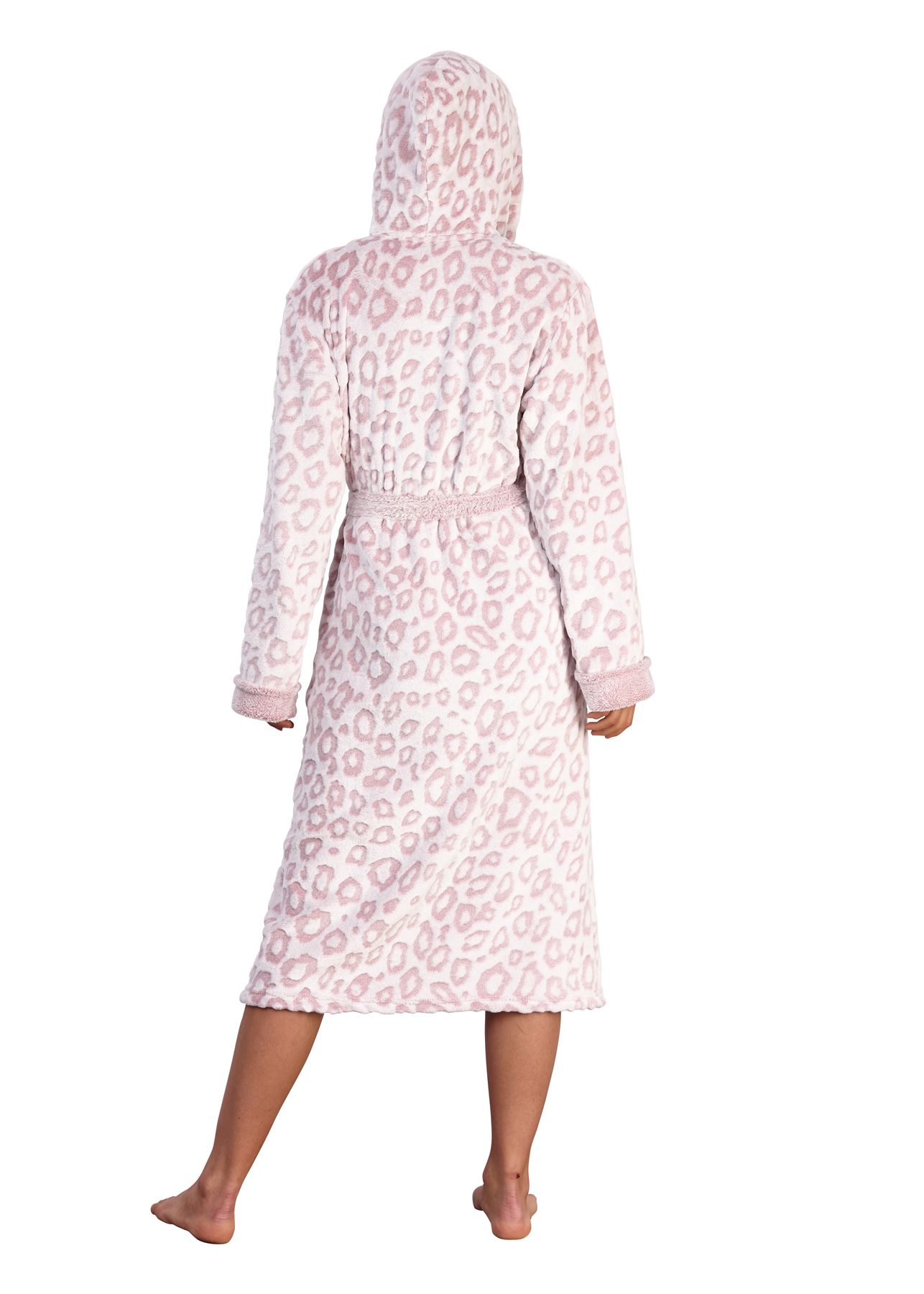 Ladies Warm Cosy Winter Soft Fleece Dressing Gown Robe Nightwear UK 8