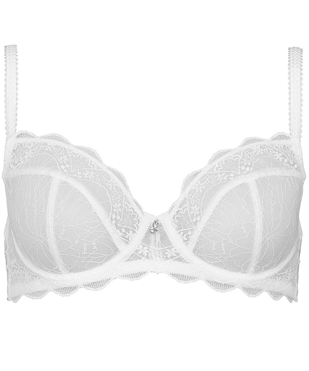 Naturana Cybele Delicate Lace Balcony Underwired Non Padded Bra 17404 - Picture 12 of 12