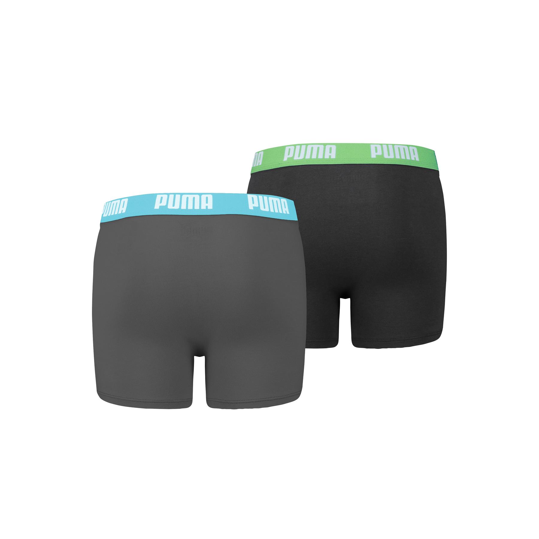 PUMA Boys Boxers Kids Cotton Stretch Plain Boxer Short Briefs Underwear 2 Pairs - Picture 9 of 10