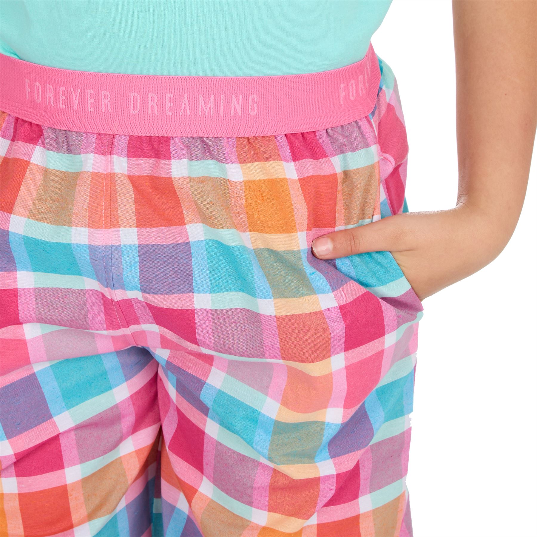 Girls Pajamas Short Sleeve Long Bottoms Sleep Nightwear Pajama Set PJs - Picture 9 of 31
