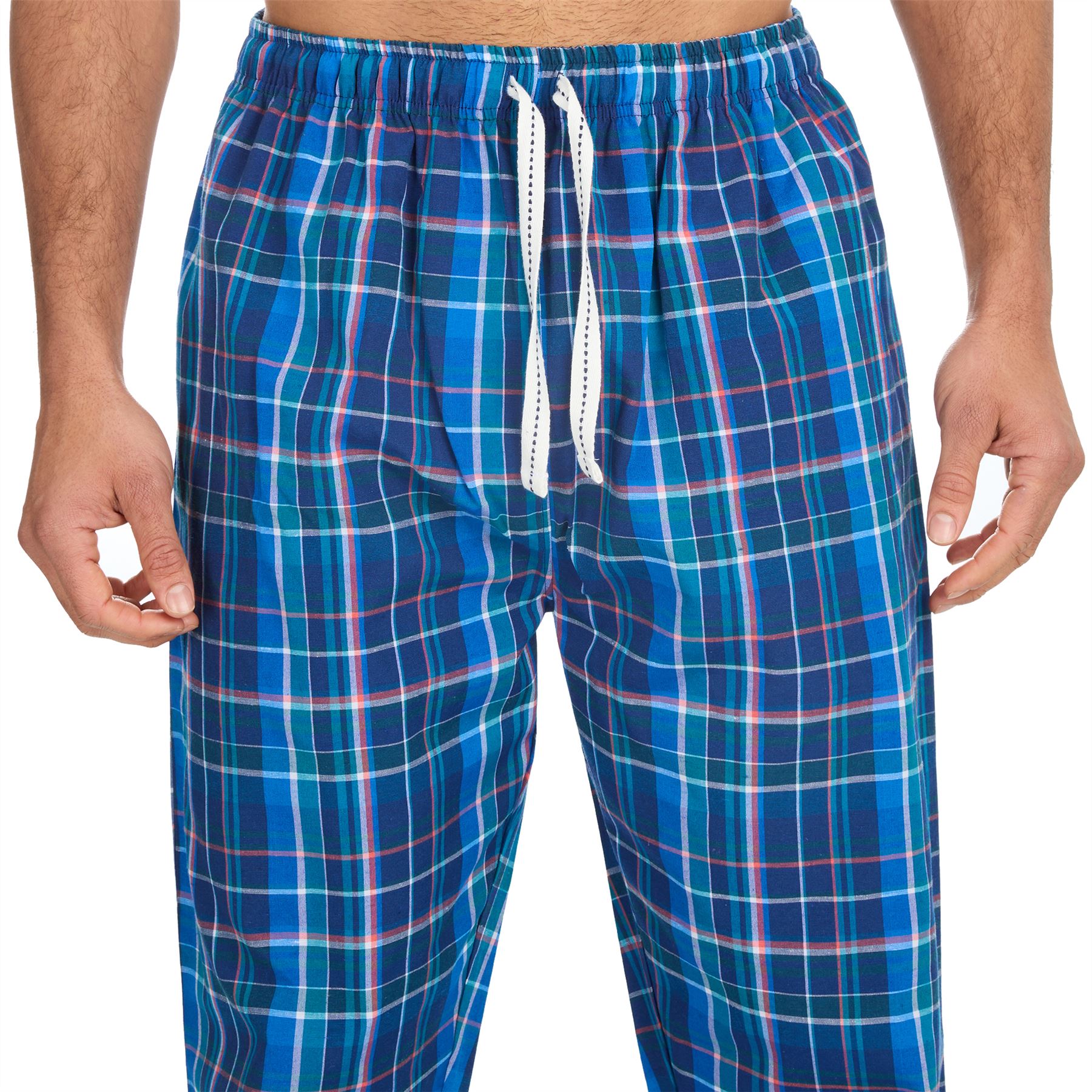 Woven Lounge Pants Mens Lightweight Woven Pyjama Bottoms PJs Nightwear - Picture 26 of 39