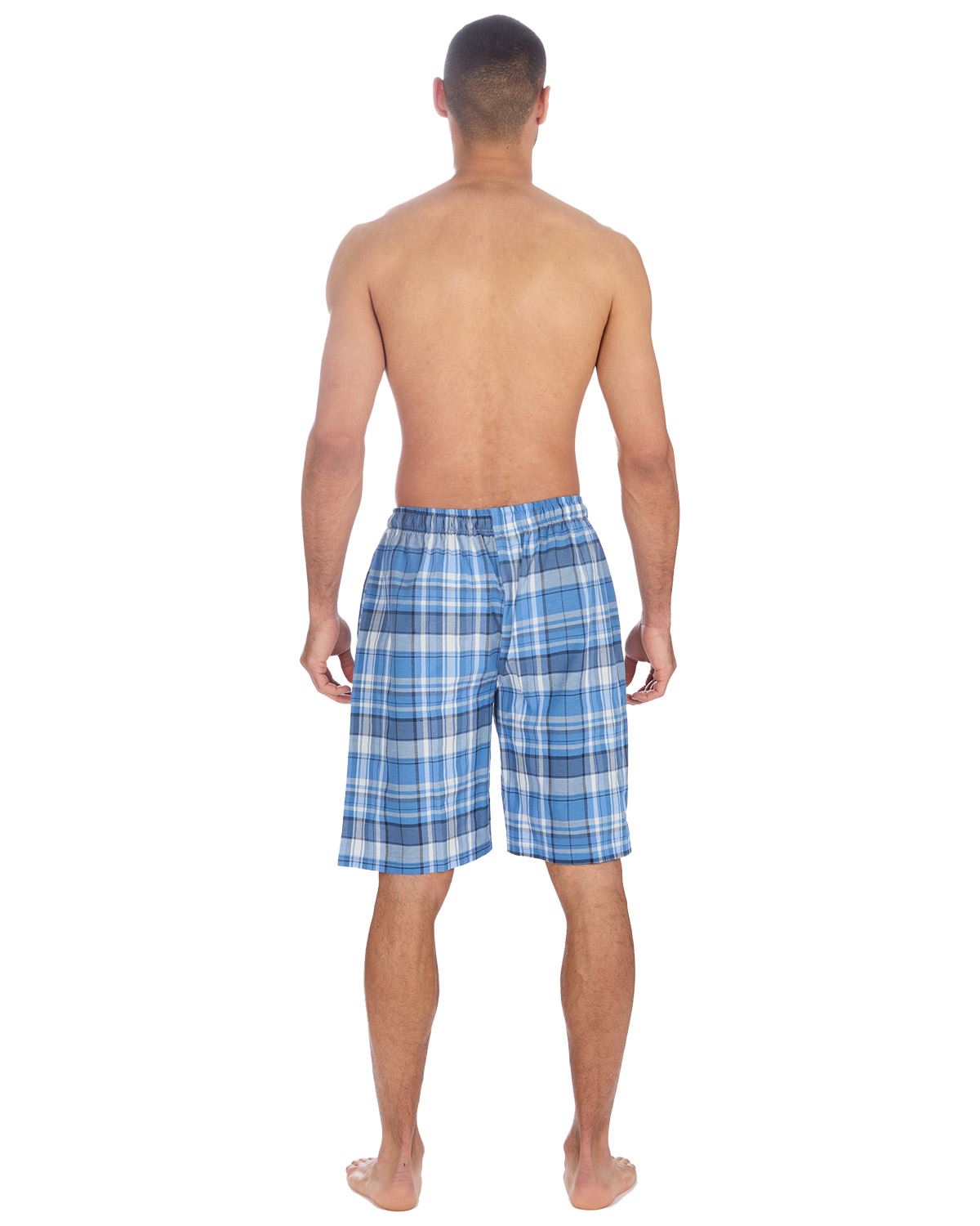 Mens Pyjama Shorts Woven Check Short Pyjamas Bottoms Pants Nightwear - Picture 27 of 35