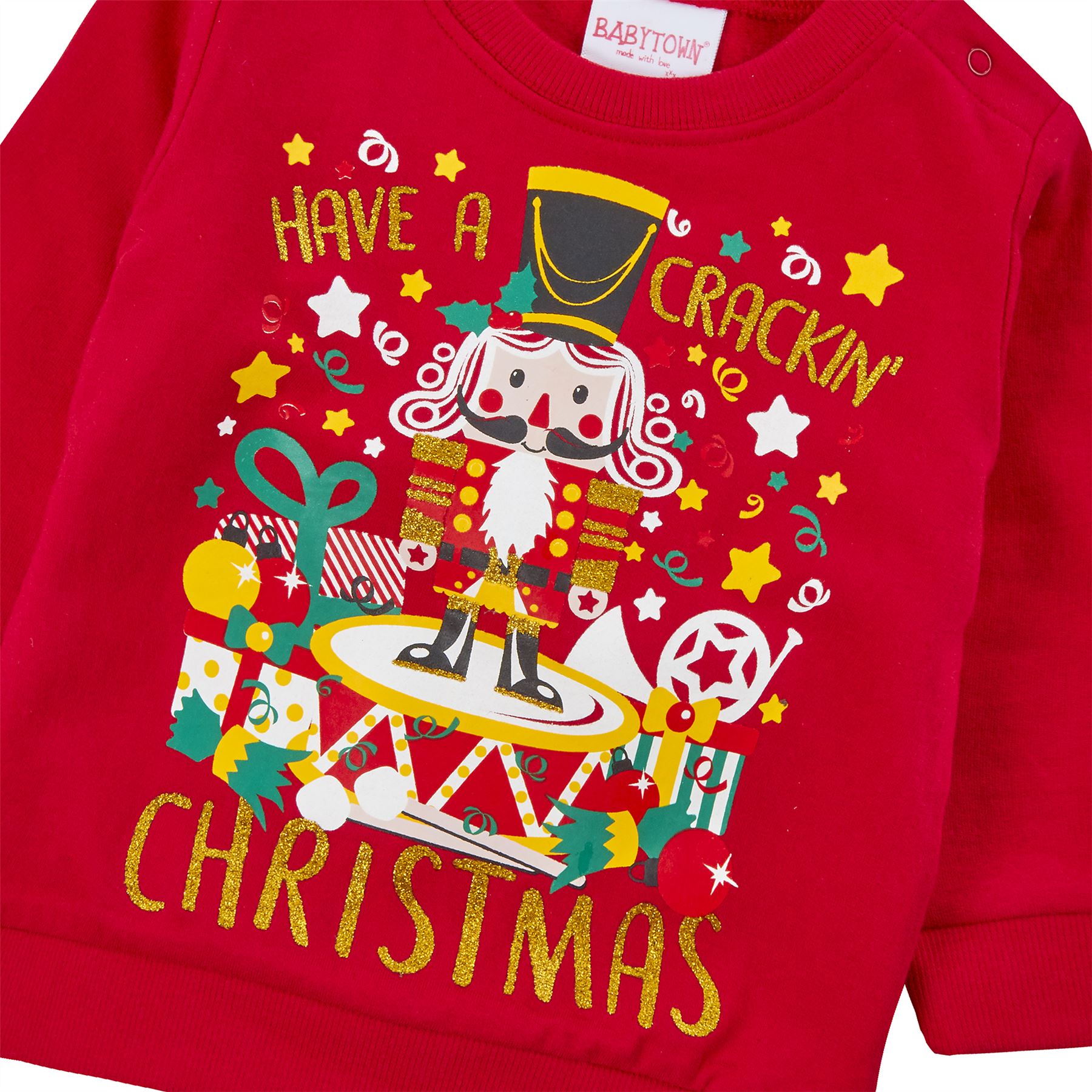 Kids Christmas Jumpers Babies Boys Girls Festive Jumpers Xmas Sweatshirts - Picture 9 of 39
