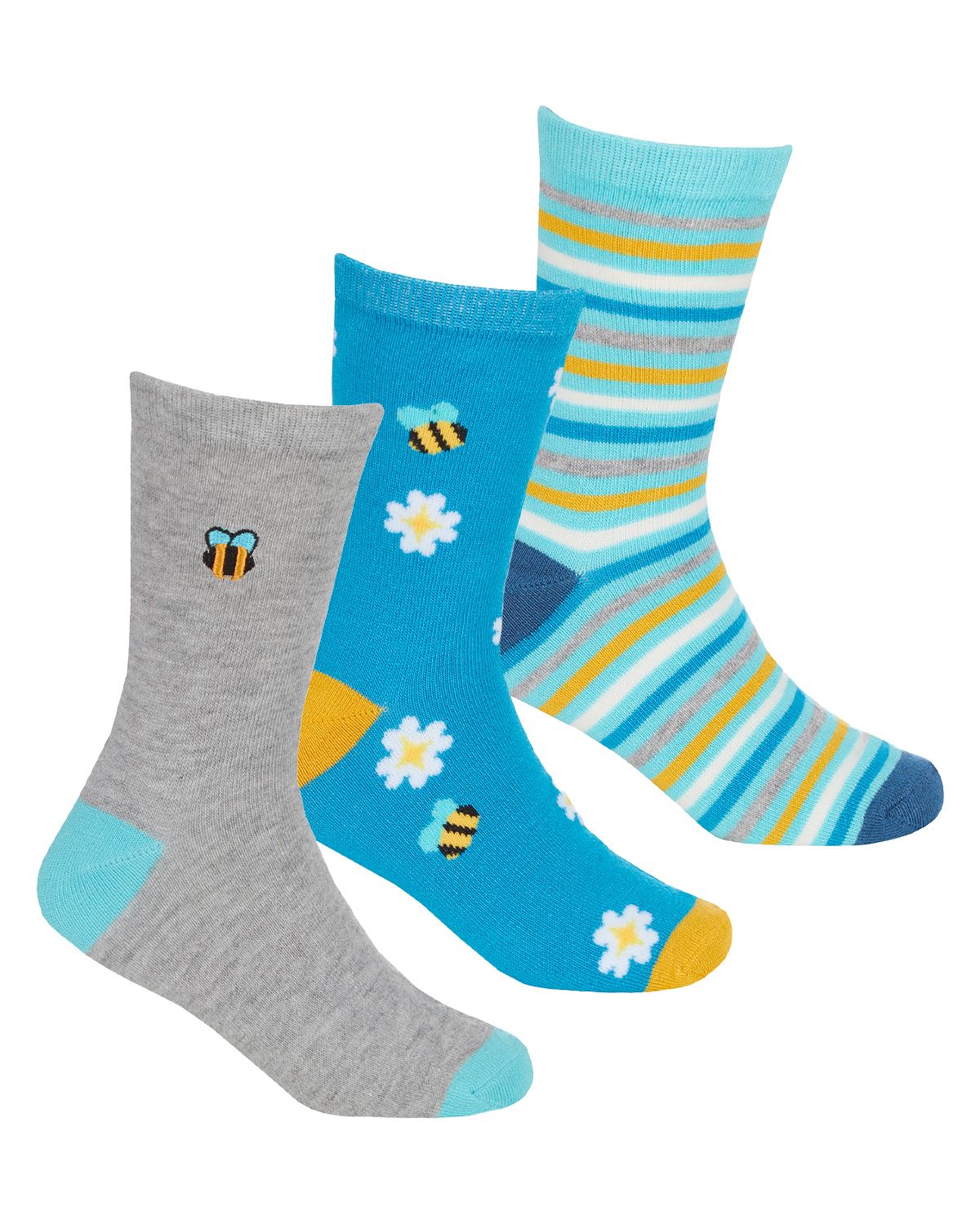 Kids Bamboo Socks Boys Girls Breathable Fun Novelty Everyday Sock (6 Pairs) - Picture 7 of 13