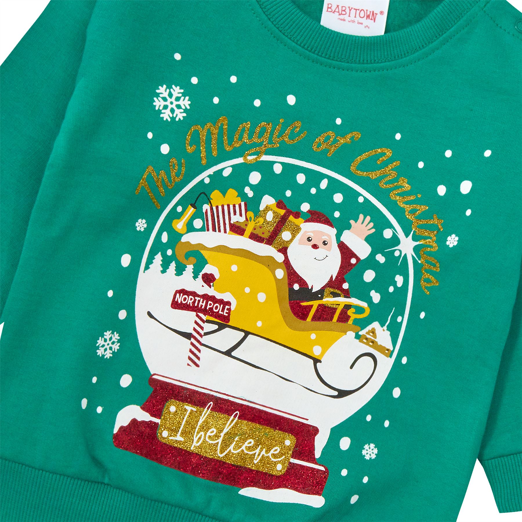 Kids Christmas Jumpers Babies Boys Girls Festive Jumpers Xmas Sweatshirts - Picture 15 of 39
