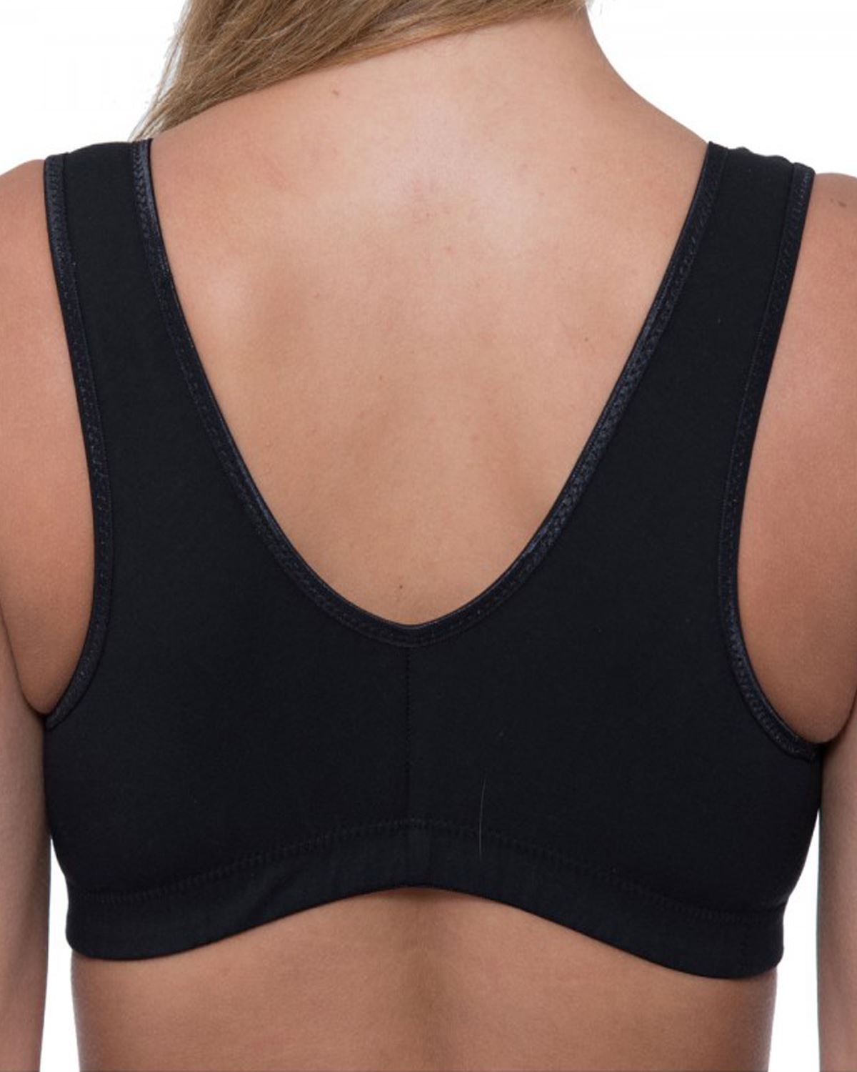 Gemm Mastektomie BH Damen BH ohne Bügel Baumwolle Frontverschluss mit Cup Taschen - Bild 6 von 10