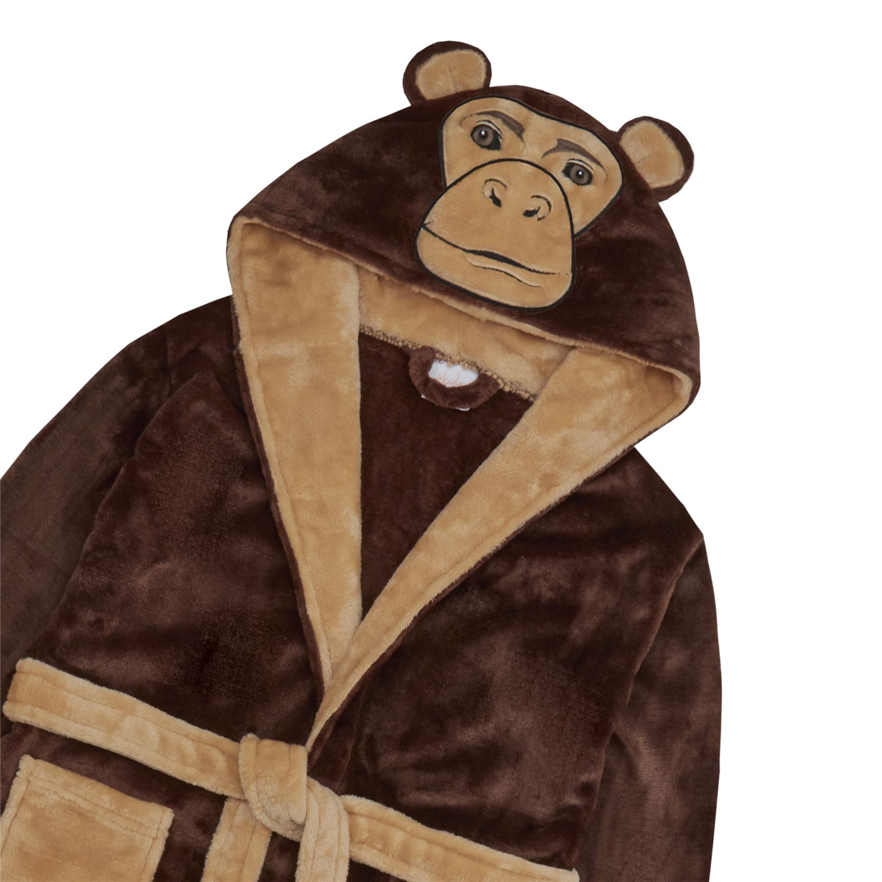 Kids Dressing Gown Boys Kids Fleece Novelty Soft Hooded Character Winter Robe - Picture 32 of 51