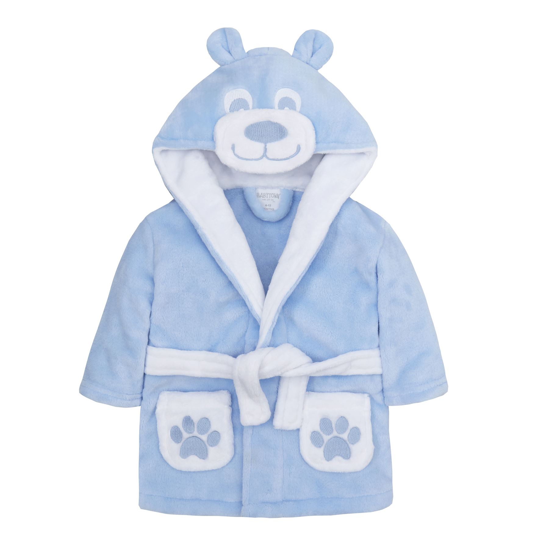 Baby Toddlers Bathrobe Infant Kid Soft Coral Fleece Hooded Dressing Gown - Picture 62 of 103