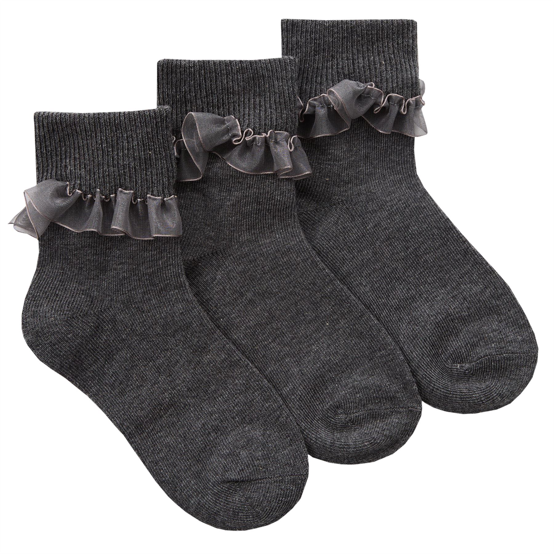Kids Cotton Lace Socks Girls Fold Over Frilly Trim School Everyday Party Sock - Picture 19 of 37