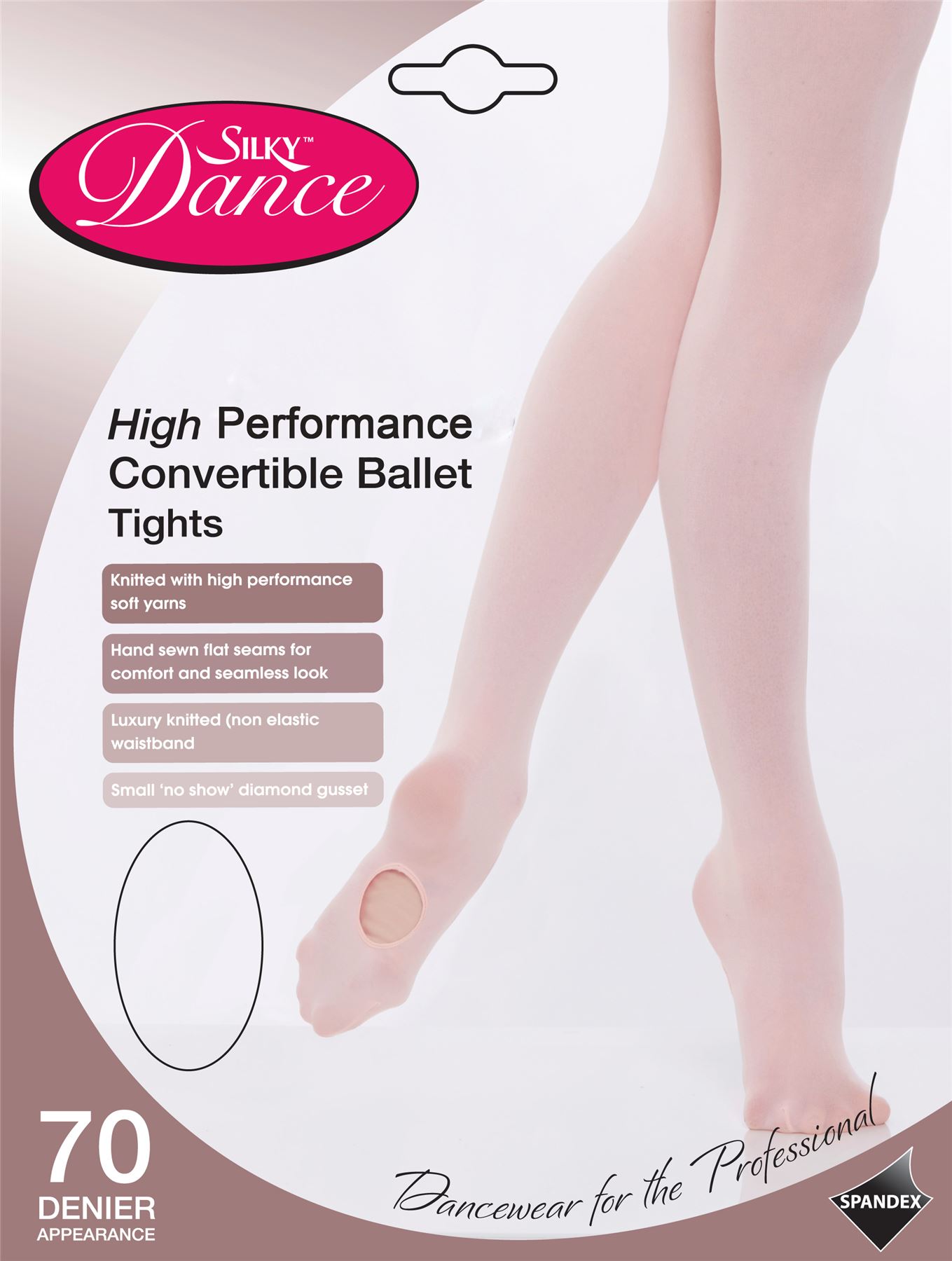 Womens Silky Dance High Performance Convertible Ballet Tights