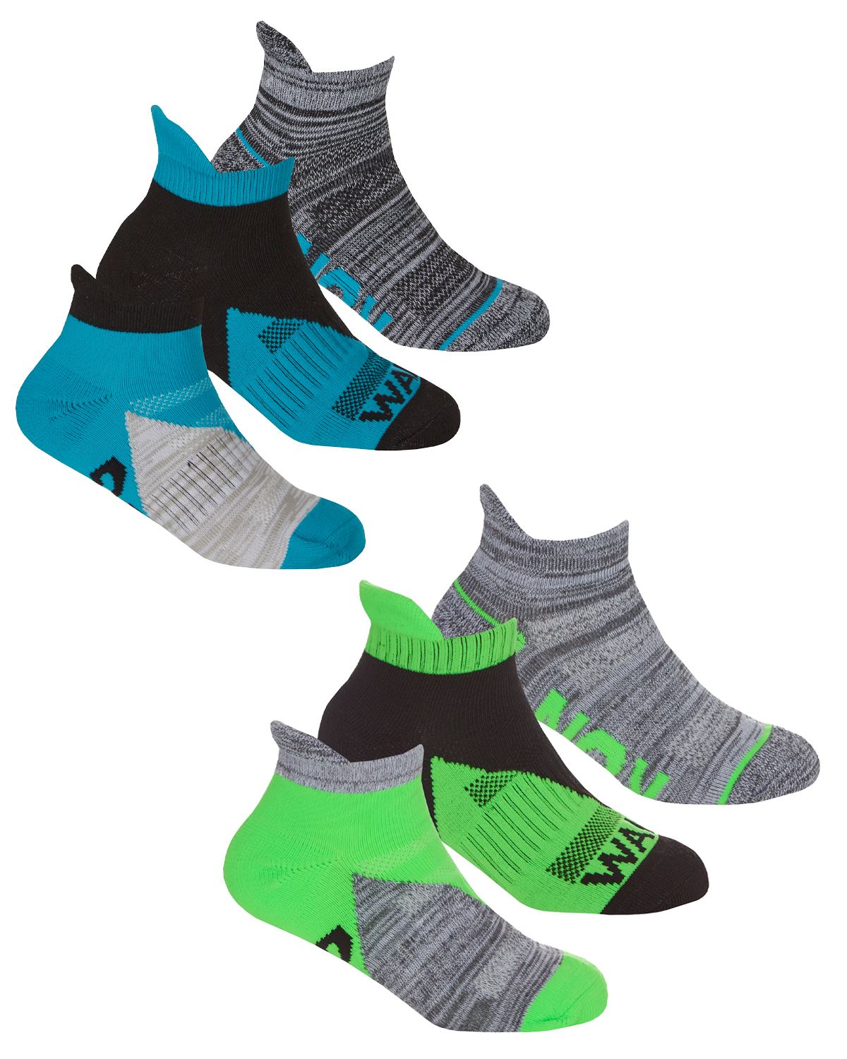 Kids Trainer Socks Boys Girls Active Breathable Sport Liner Sock 6 or 12 Pairs - Picture 5 of 31