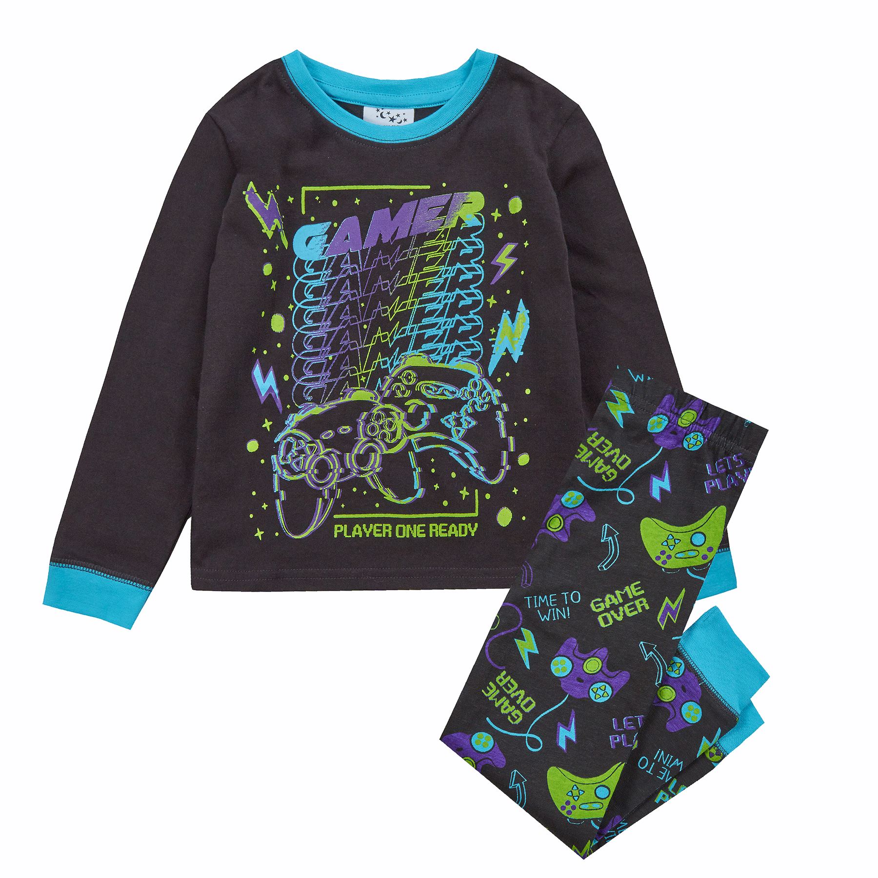 Niños Pijamas Largos Niños Niños Algodón Jersey Dormir Pijama Set Ropa de noche PJs - Imagen 8 de 13