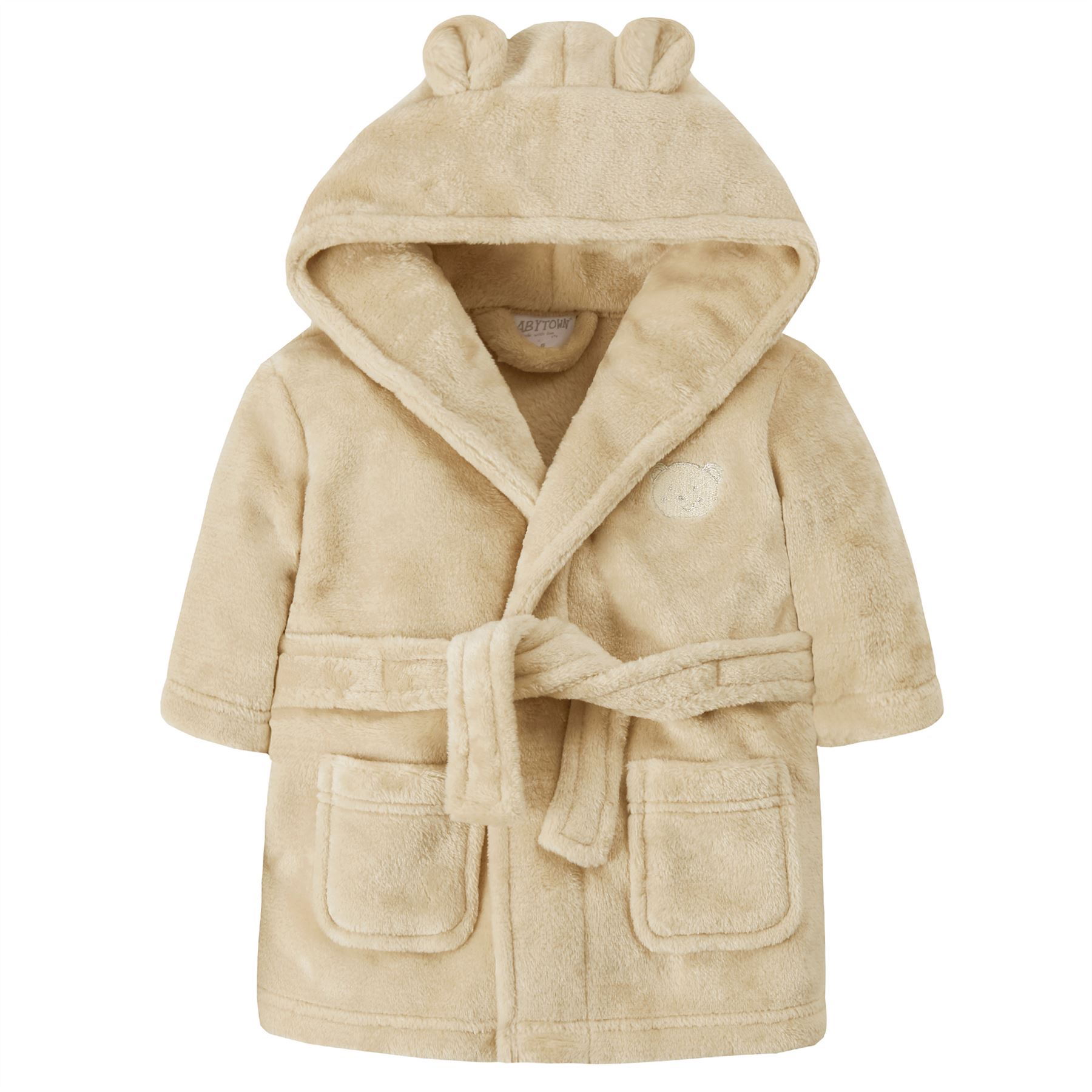 Baby Toddlers Bathrobe Infant Kid Soft Coral Fleece Hooded Dressing Gown - Picture 83 of 103