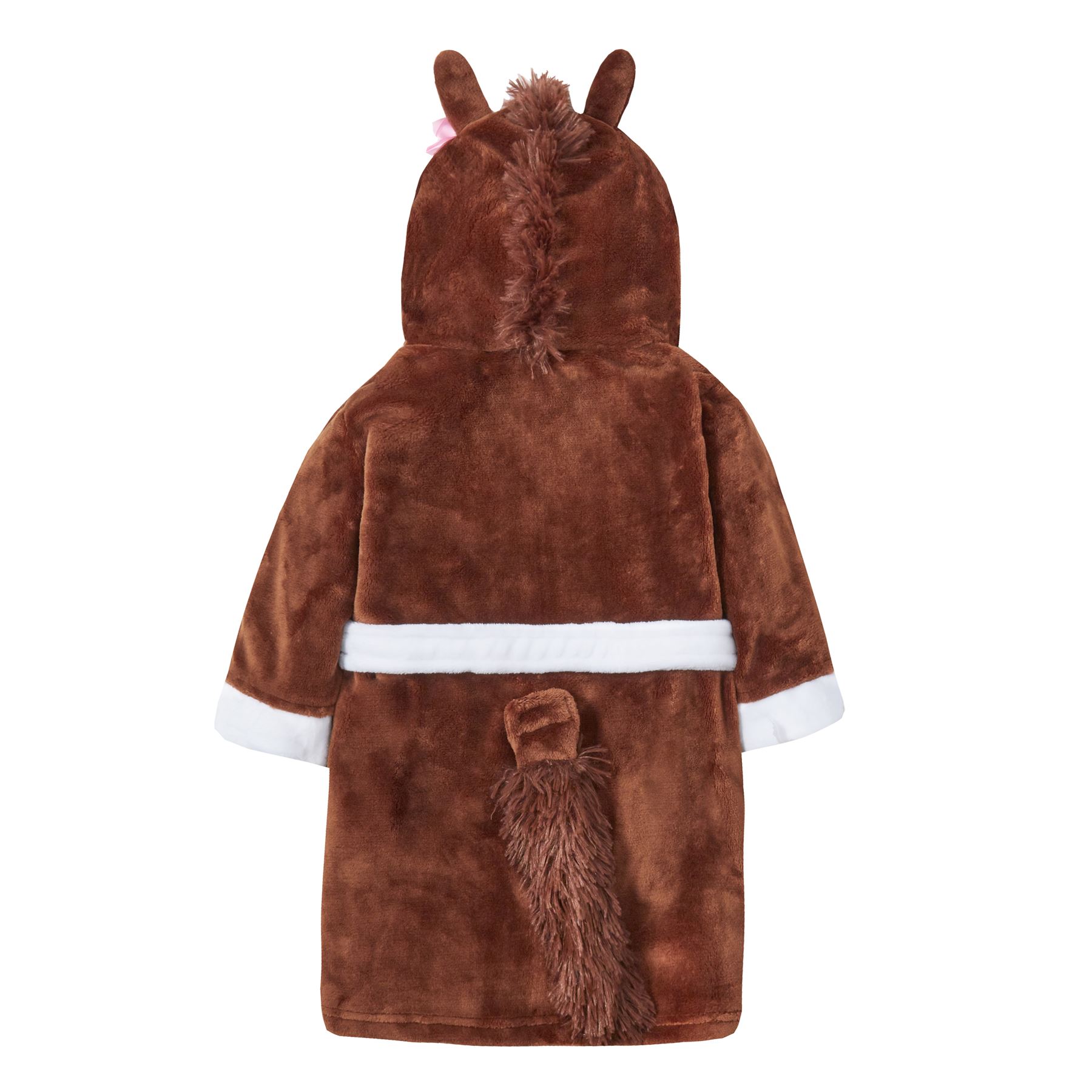 Kids Girls Childrens Novelty Soft Fleece Hooded Fun Character Dressing