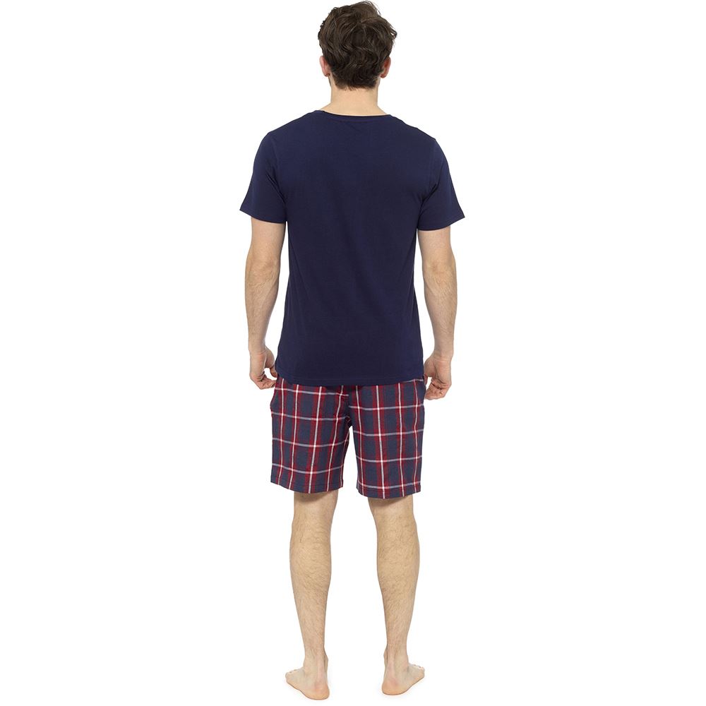 Mens Jersey Cotton Short Sleeve PJs Shorts Pyjamas Nightwear Set eBay