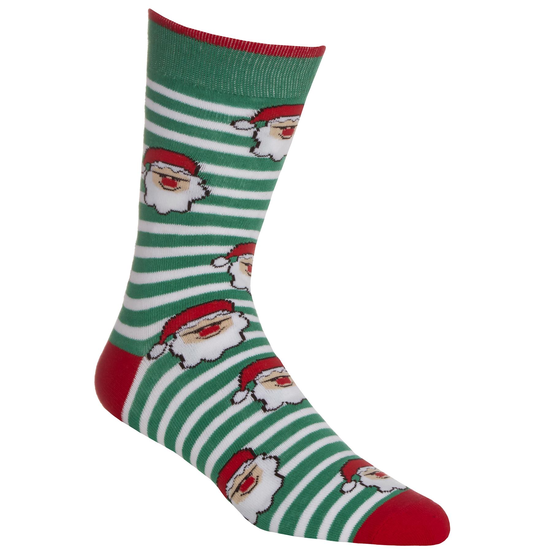 Family Christmas Socks Babies Kids Adults Cotton Rich Novelty Xmas Sock 6 Pair - Picture 27 of 35