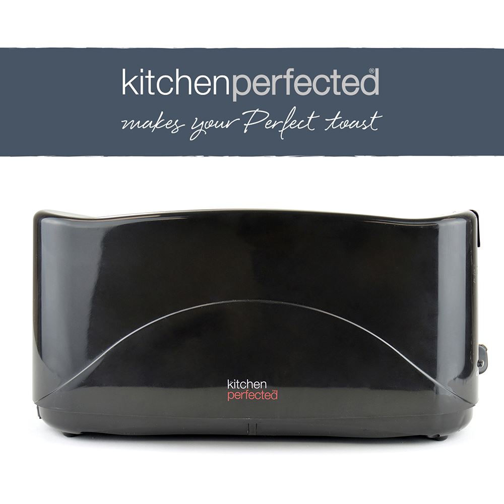 4-Slice Toaster Large Slots Cool Touch Slide-Out Crumb Tray Adjustable Browning - Picture 5 of 11