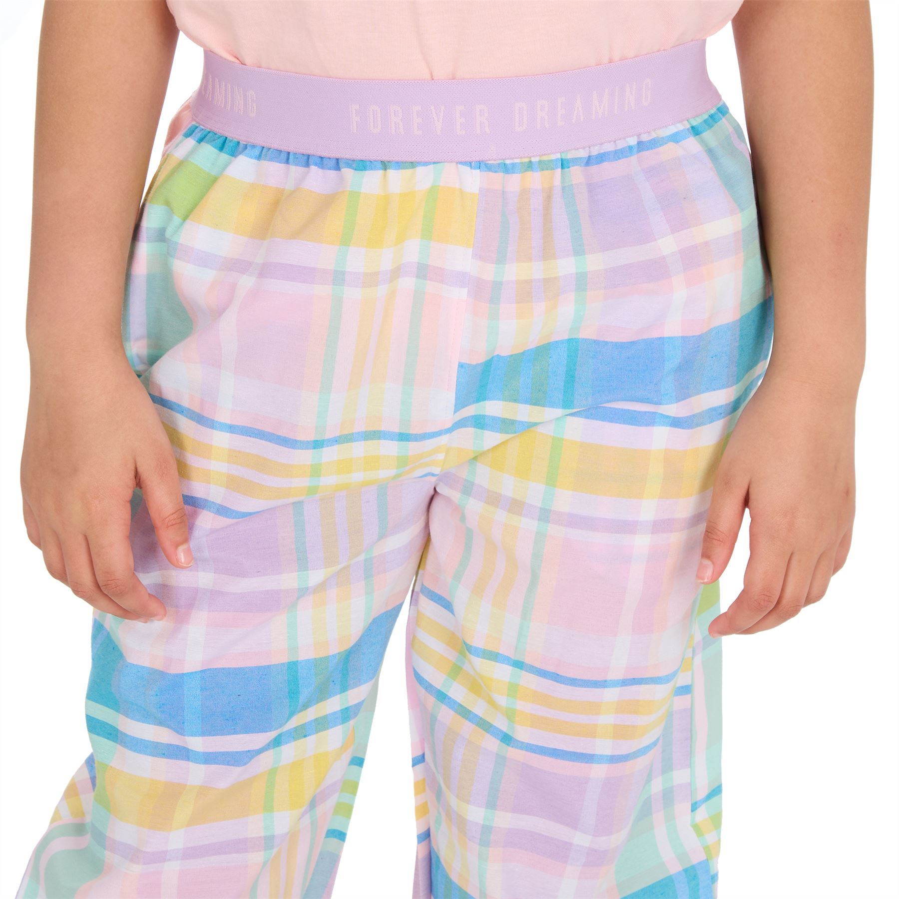 Girls Pajamas Short Sleeve Long Bottoms Sleep Nightwear Pajama Set PJs - Picture 13 of 31