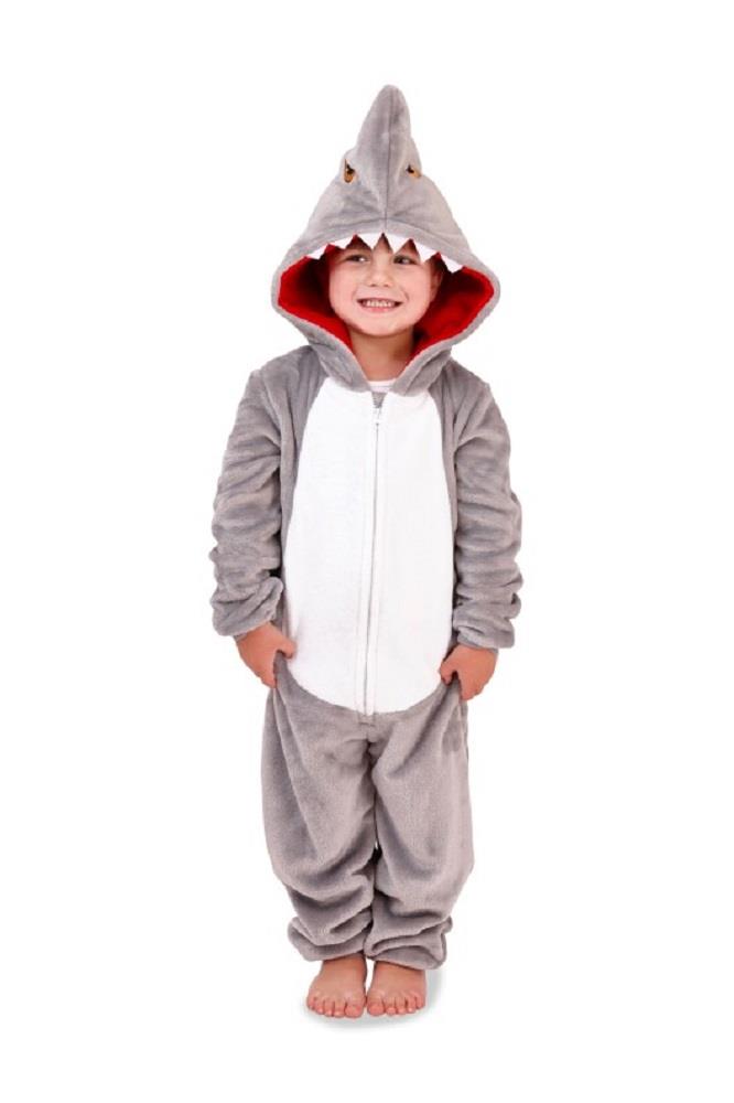 Kids Novelty Animal 1Onezie Soft Coral Fleece 3D All in One Sleepsuit with Hood - Picture 84 of 88
